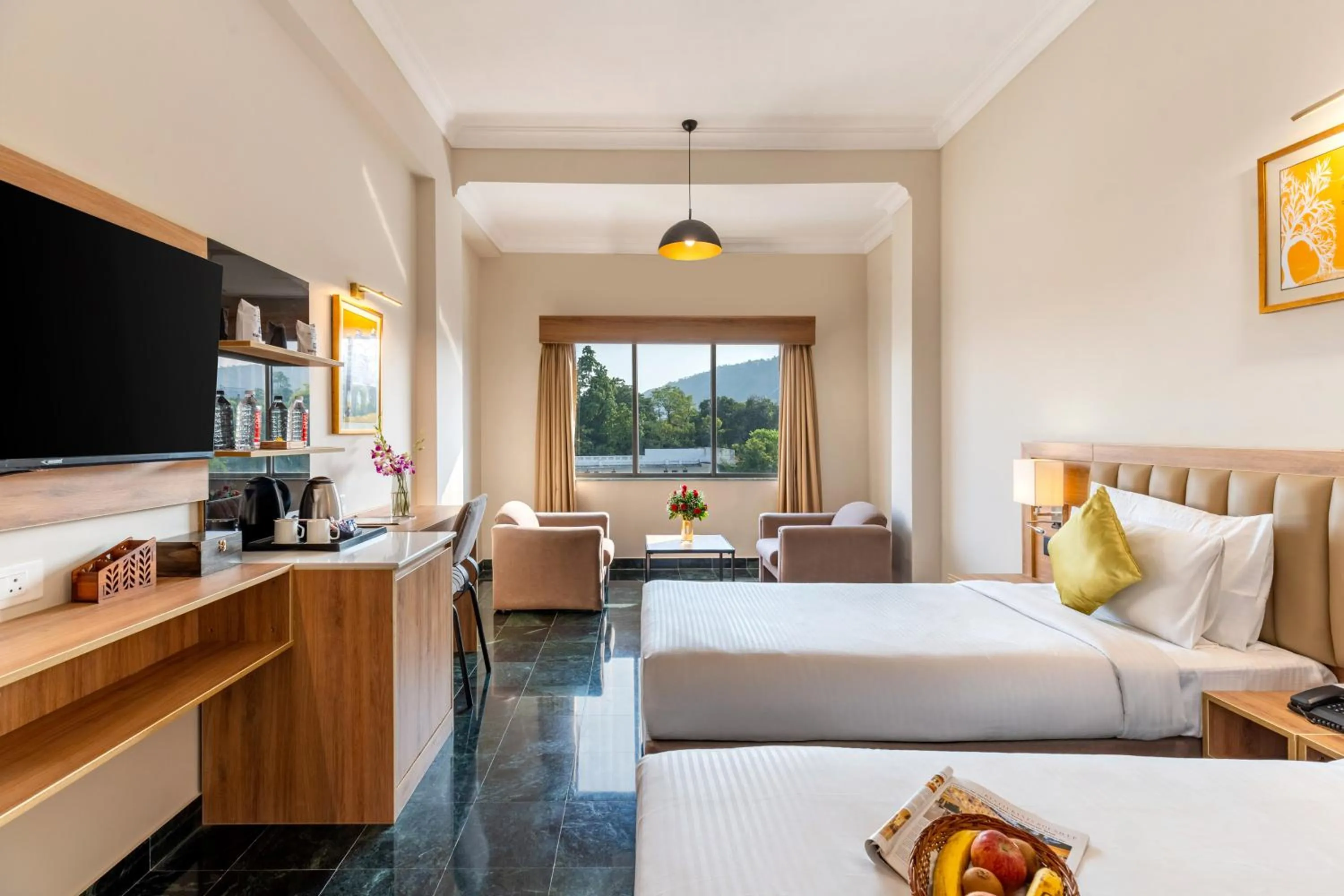 Bed in Hotel Vishnupriya