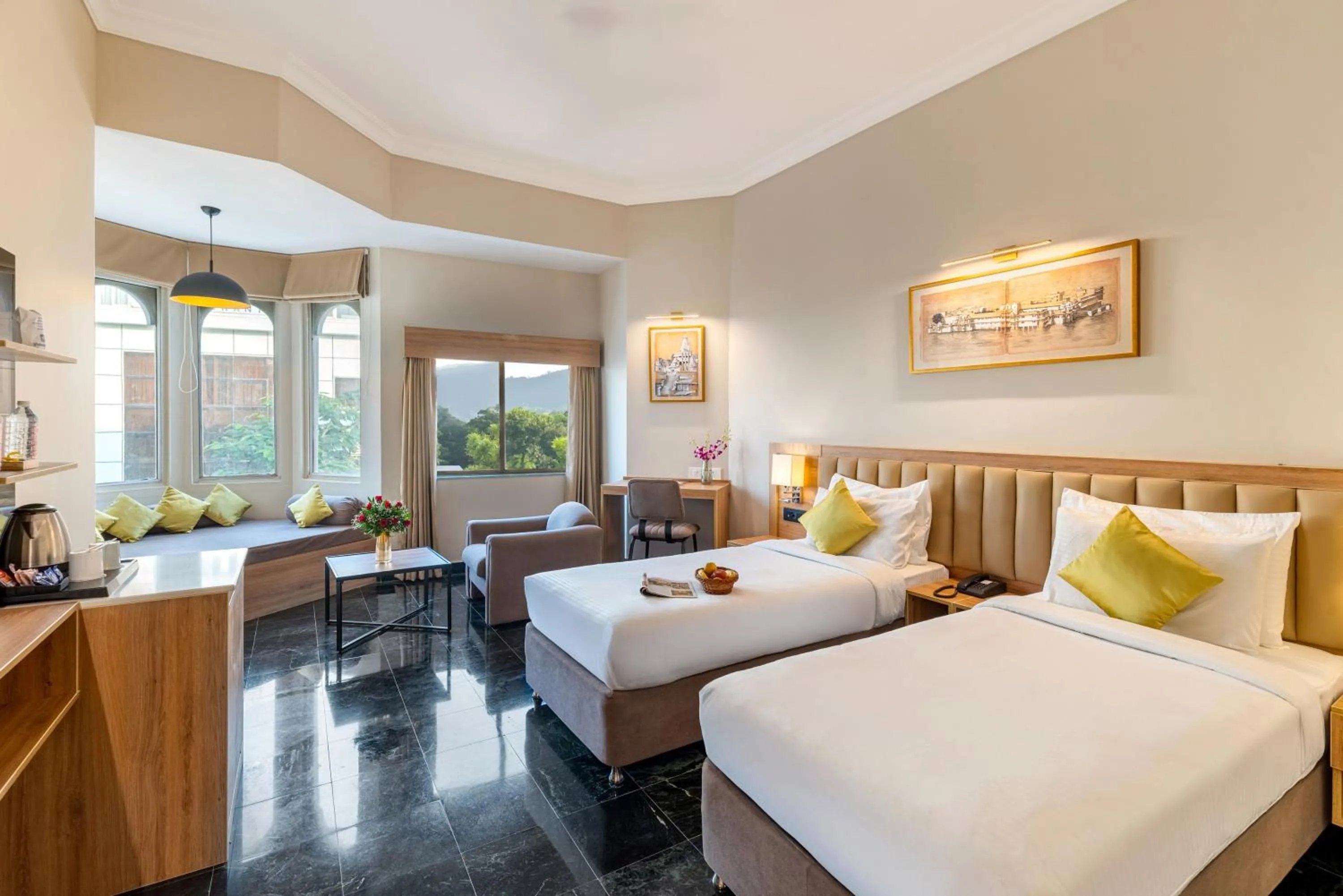 Bed in Hotel Vishnupriya