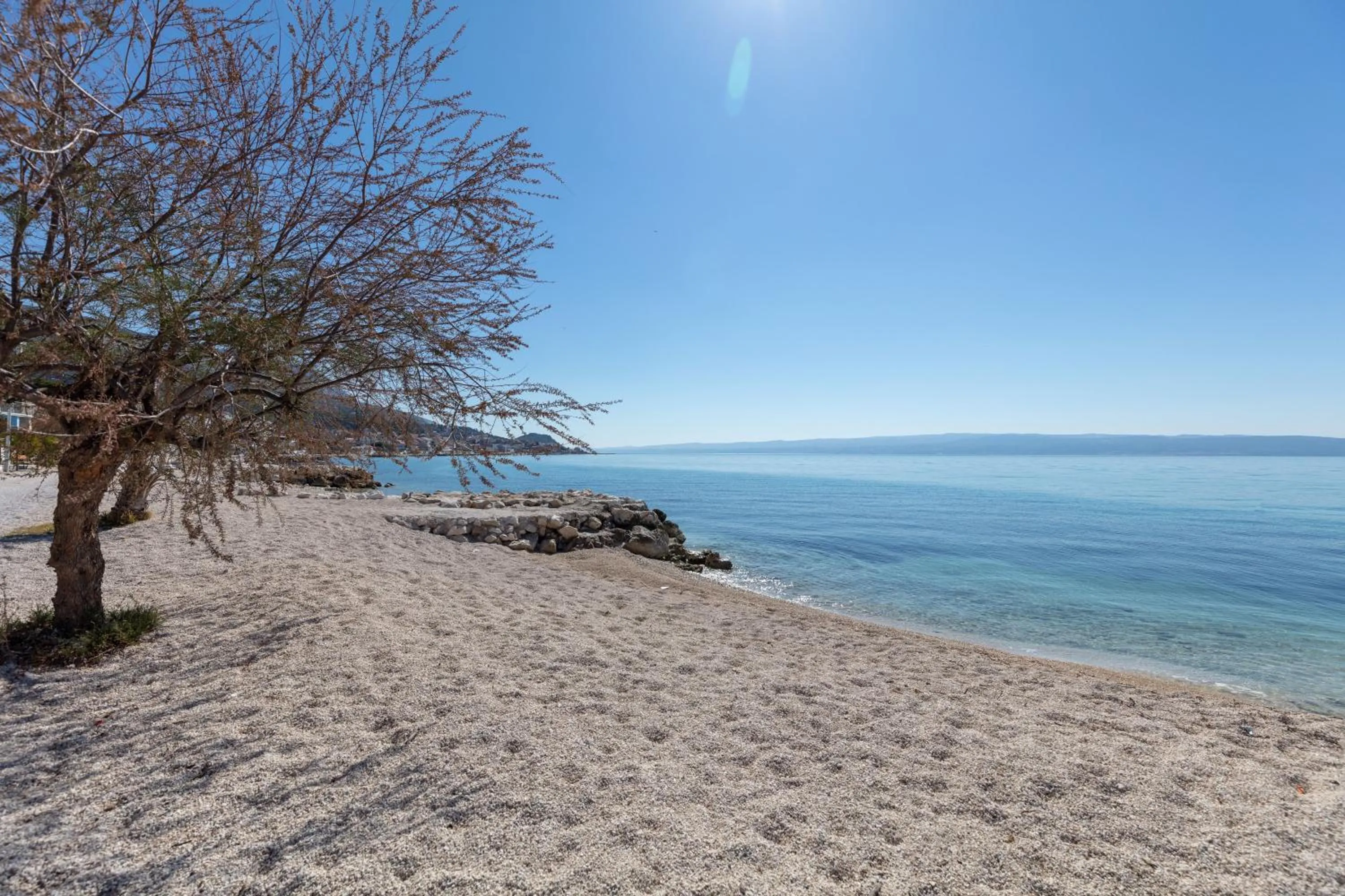Beach in Luxury Villa Karla