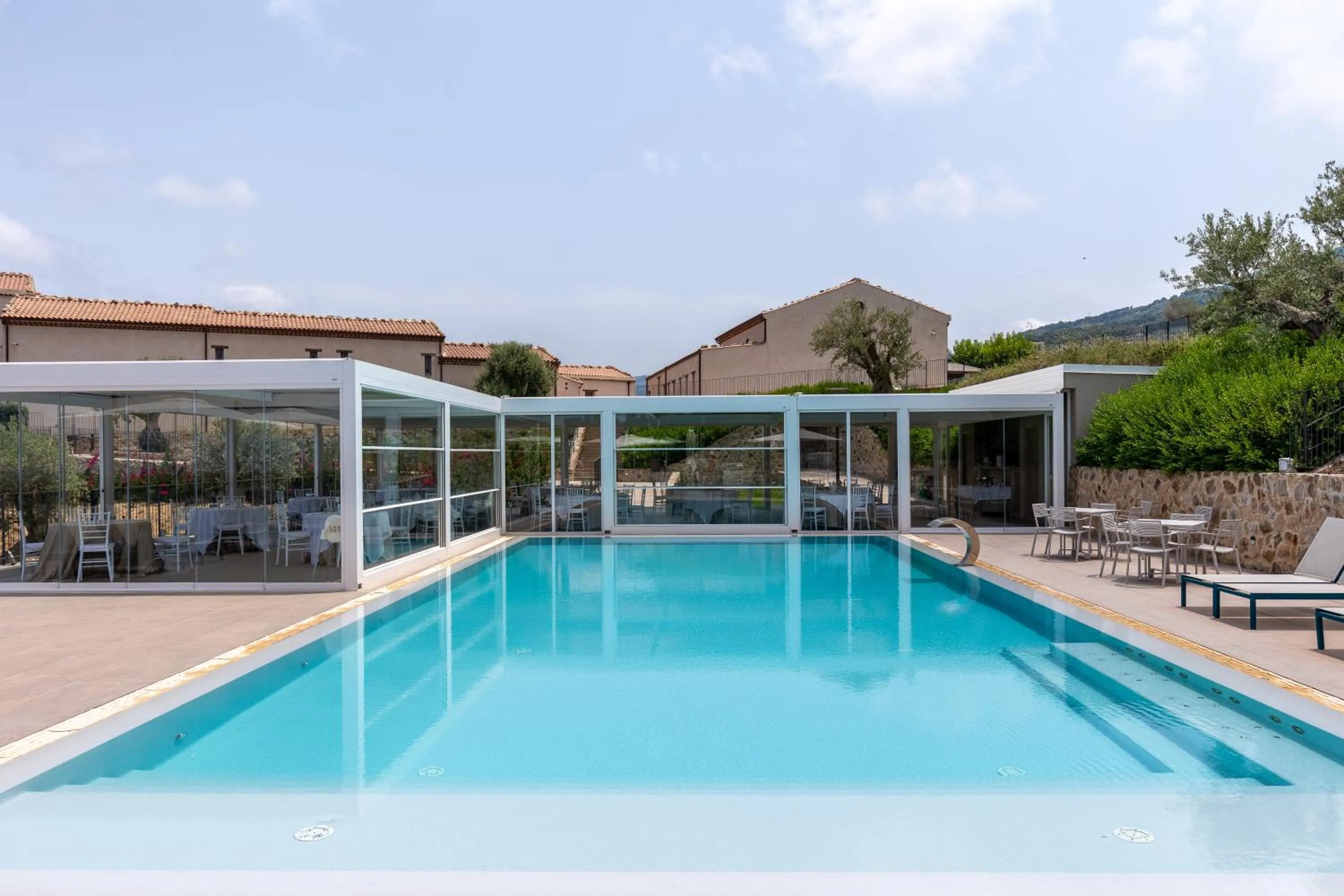 Pool view in Borgo d'Orlando - Small Country Hotel
