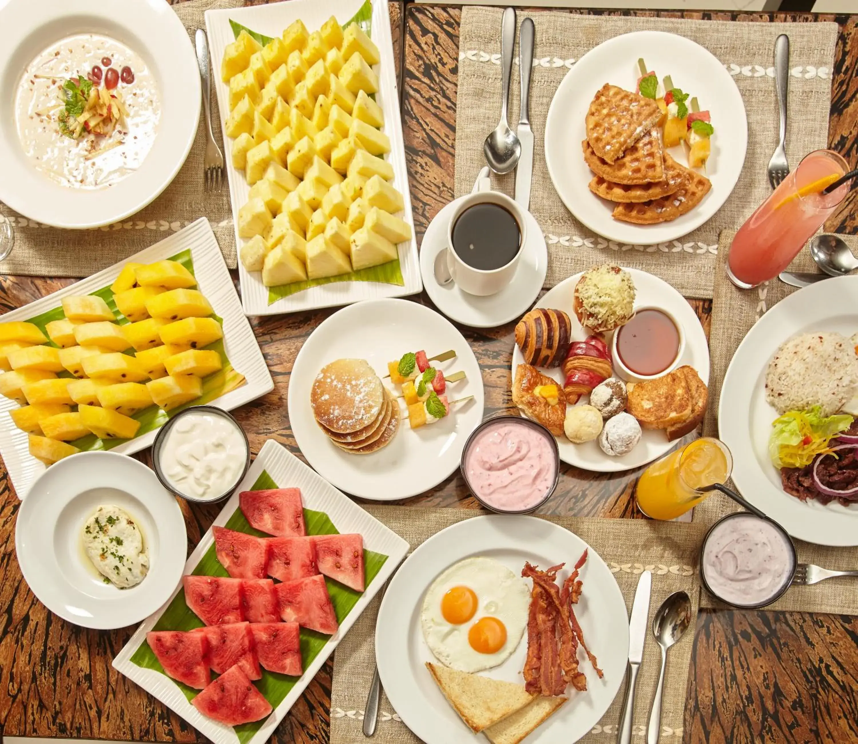 Buffet breakfast in Quest Hotel & Conference Center Cebu Buffet breakfast in Quest Hotel & Conference Center Cebu