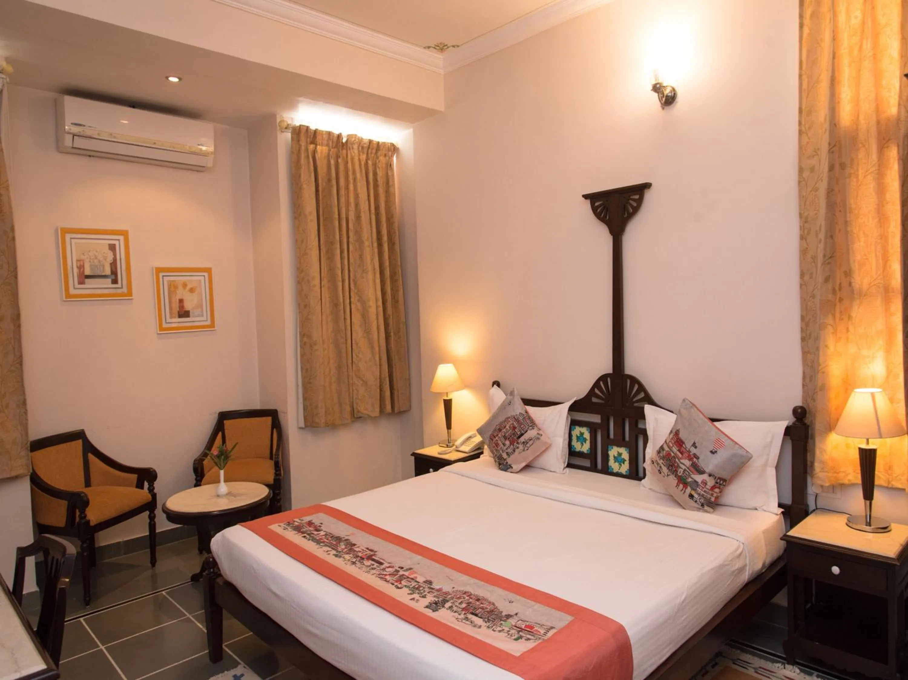Bedroom, Bed in Shahpura Dev Villa