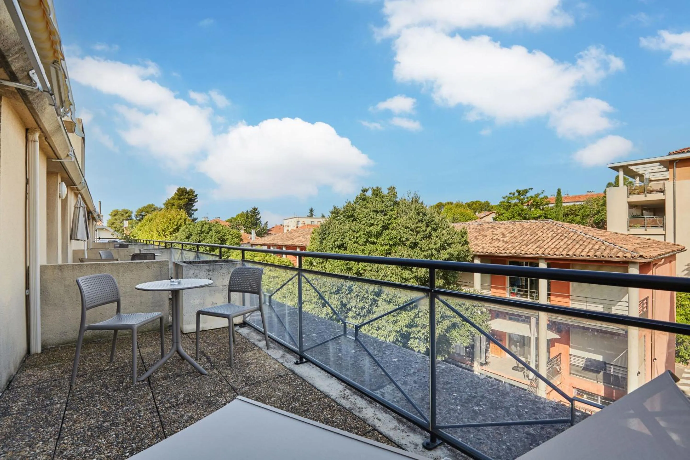 Balcony/Terrace in Appart Hotel Odalys City Aix en Provence Les Floridianes