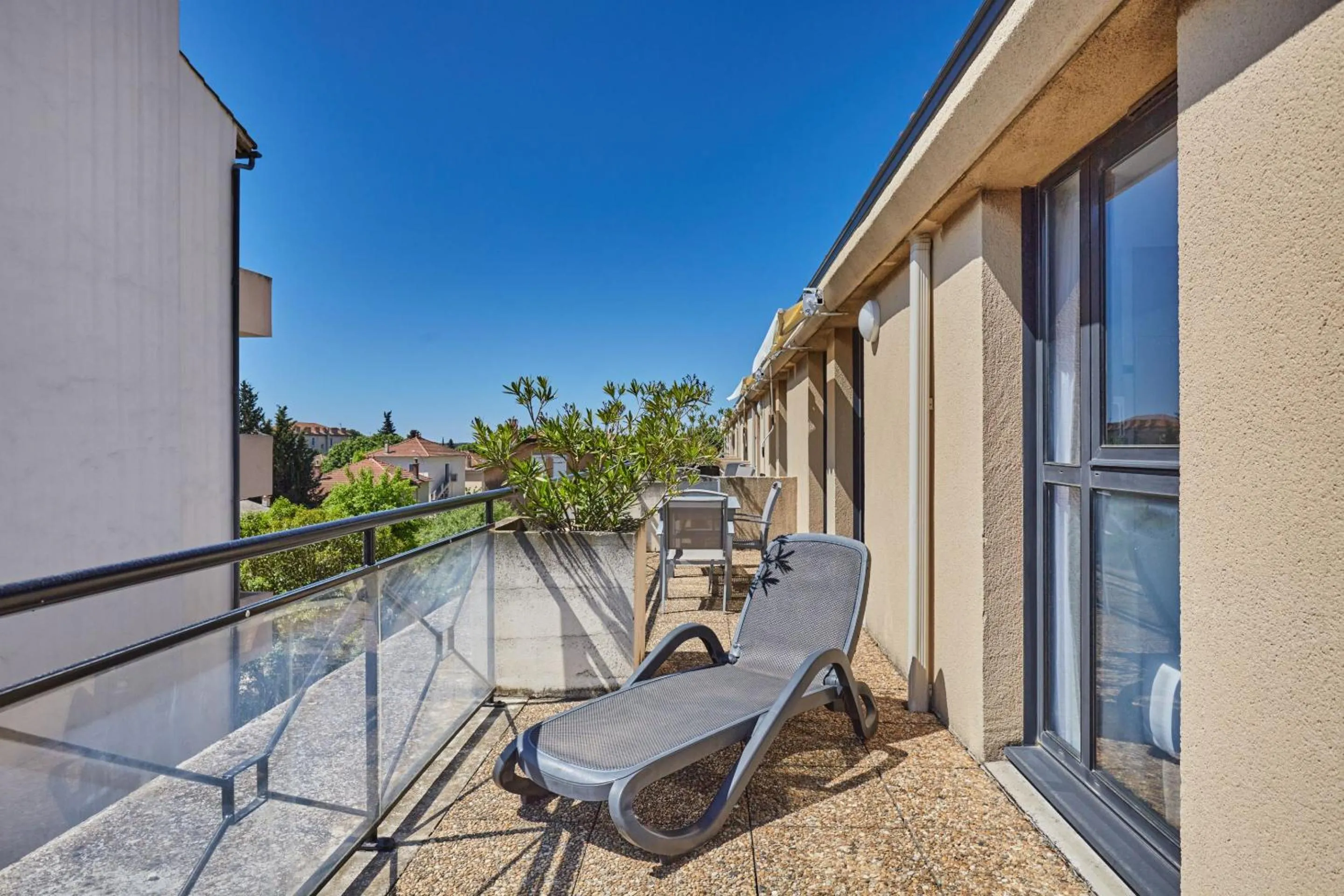 Balcony/Terrace in Appart Hotel Odalys City Aix en Provence Les Floridianes