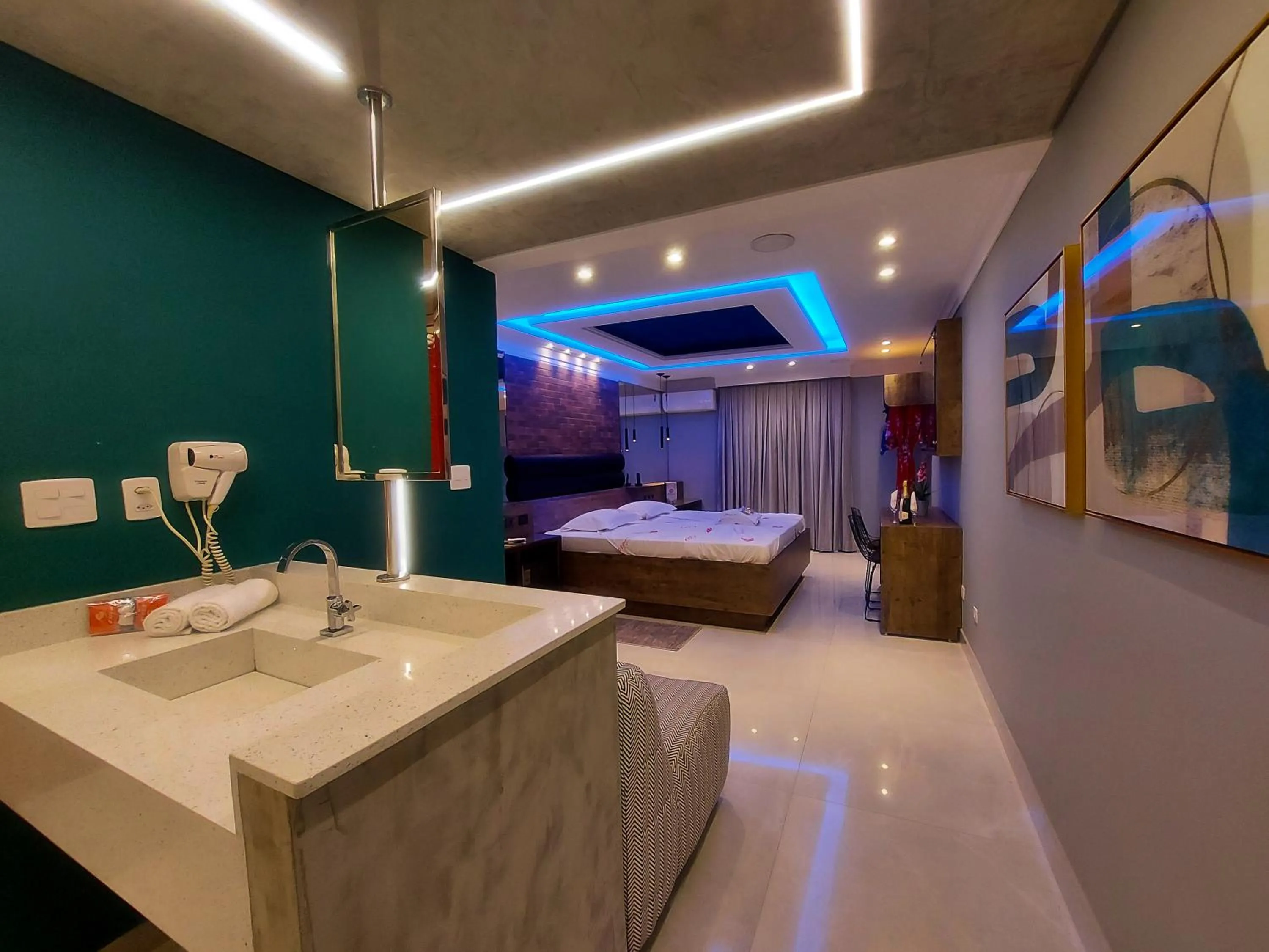 Bed in Glória Plaza Hotel (Adults Only)