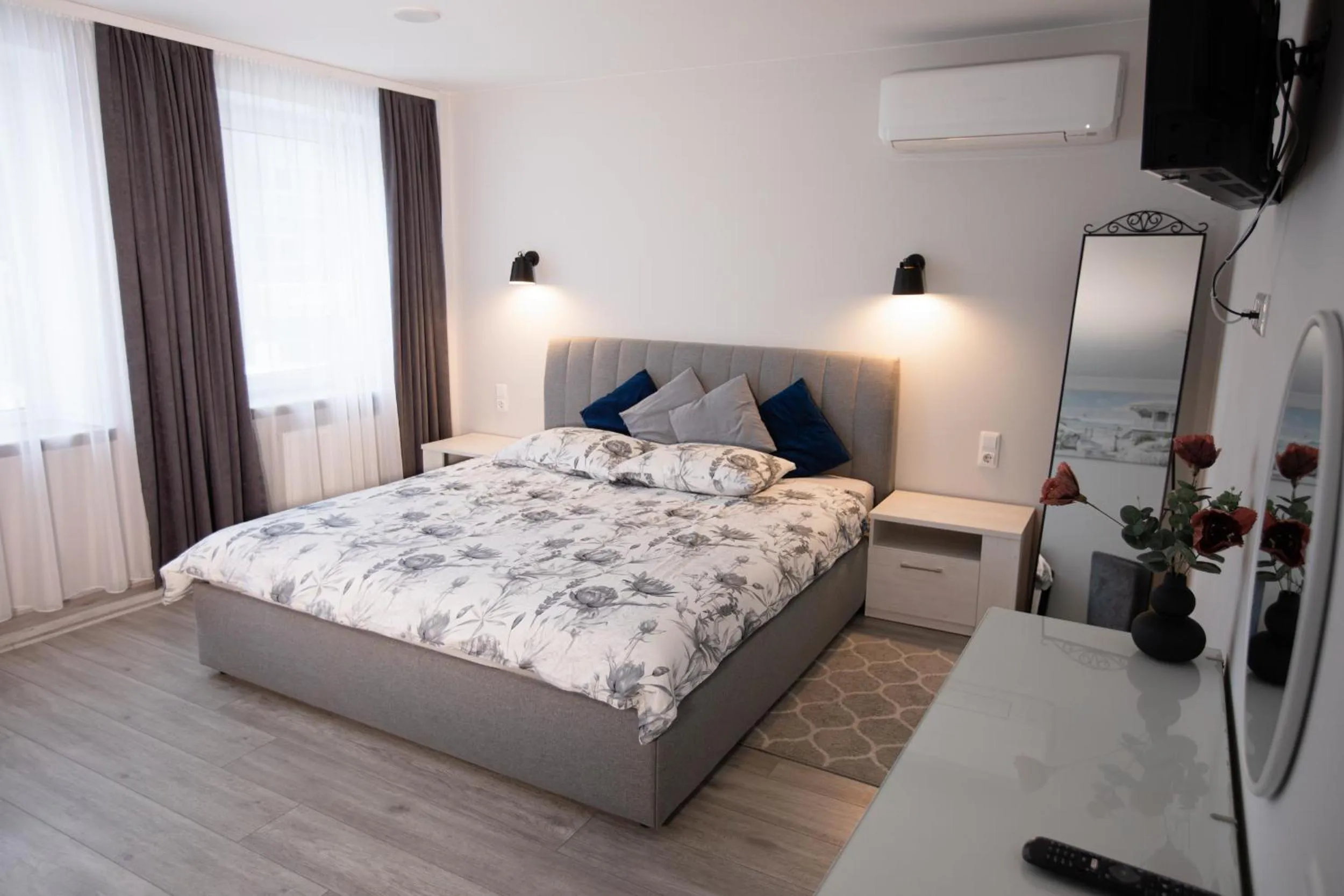 Bed in Dzūkija Hotel