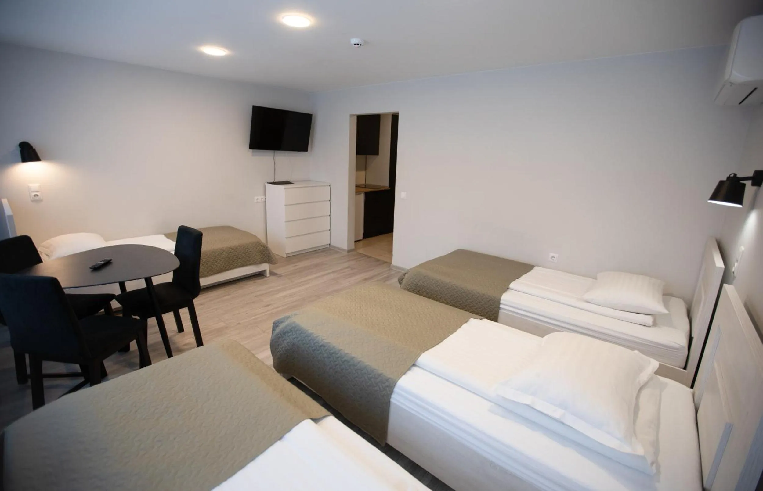 Bed in Dzūkija Hotel