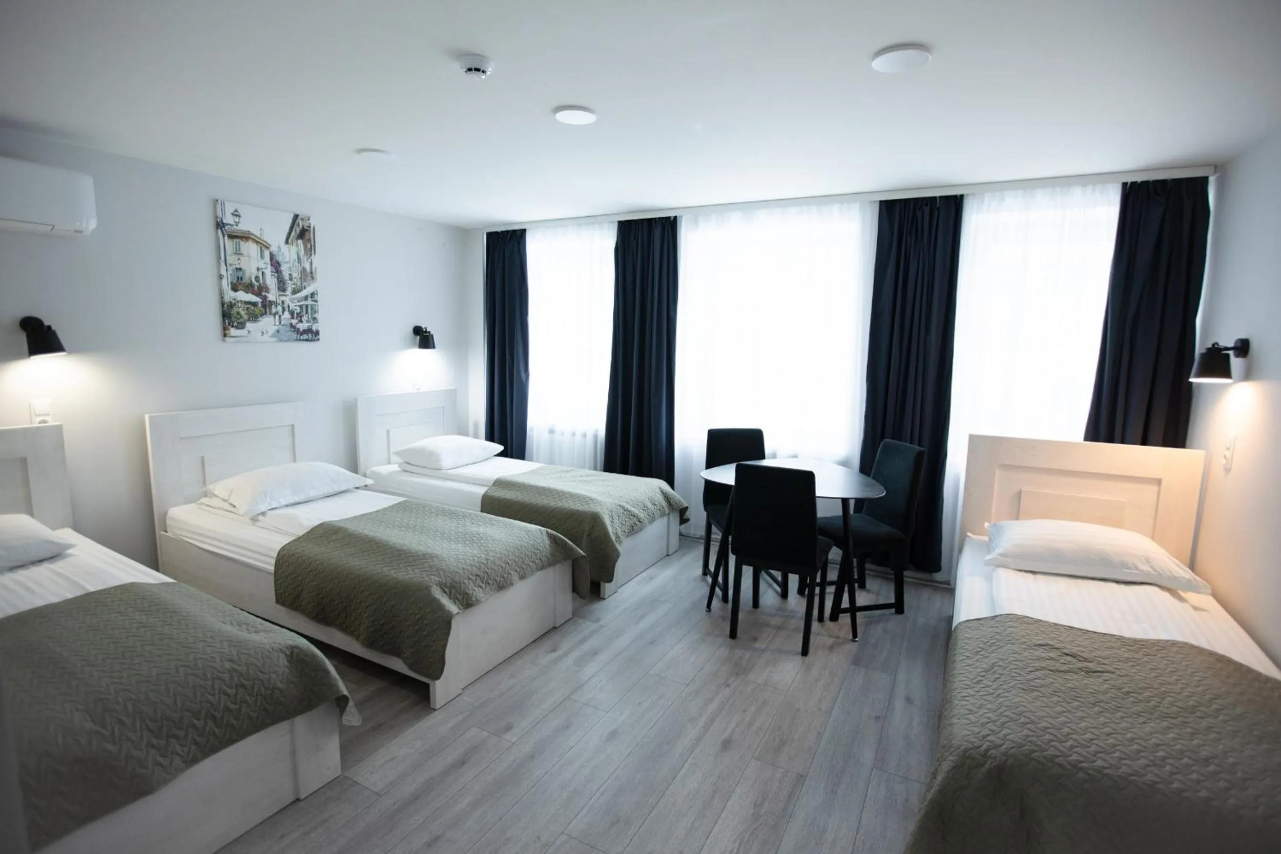 Bed in Dzūkija Hotel