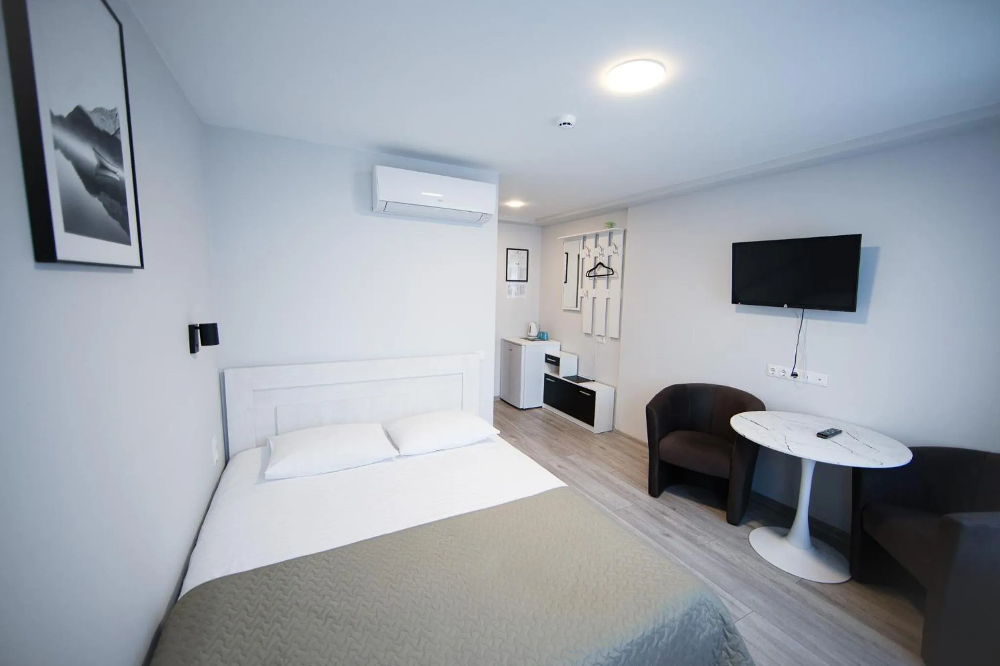 Bed in Dzukija Hotel