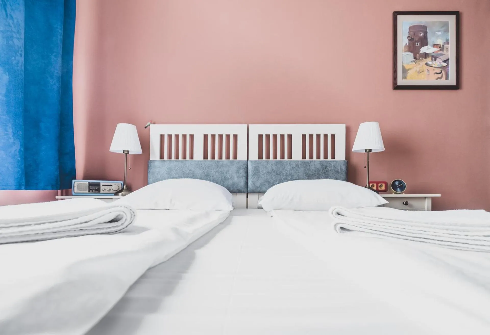 Bed in Cybulskiego Guest Rooms