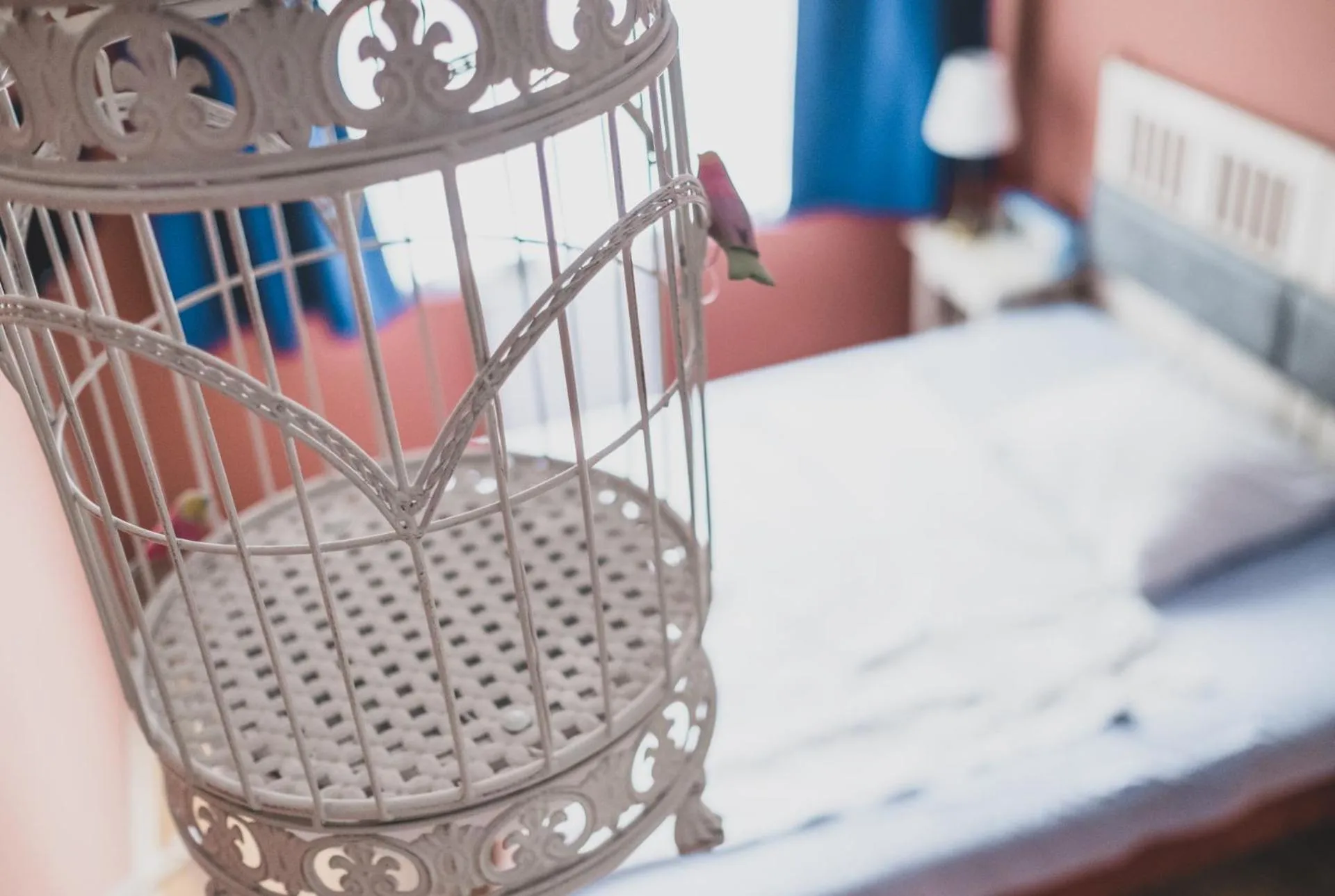 Decorative detail, Bed in Cybulskiego Guest Rooms