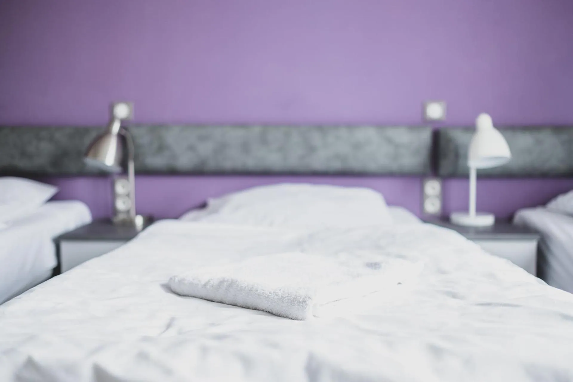 Bed in Cybulskiego Guest Rooms