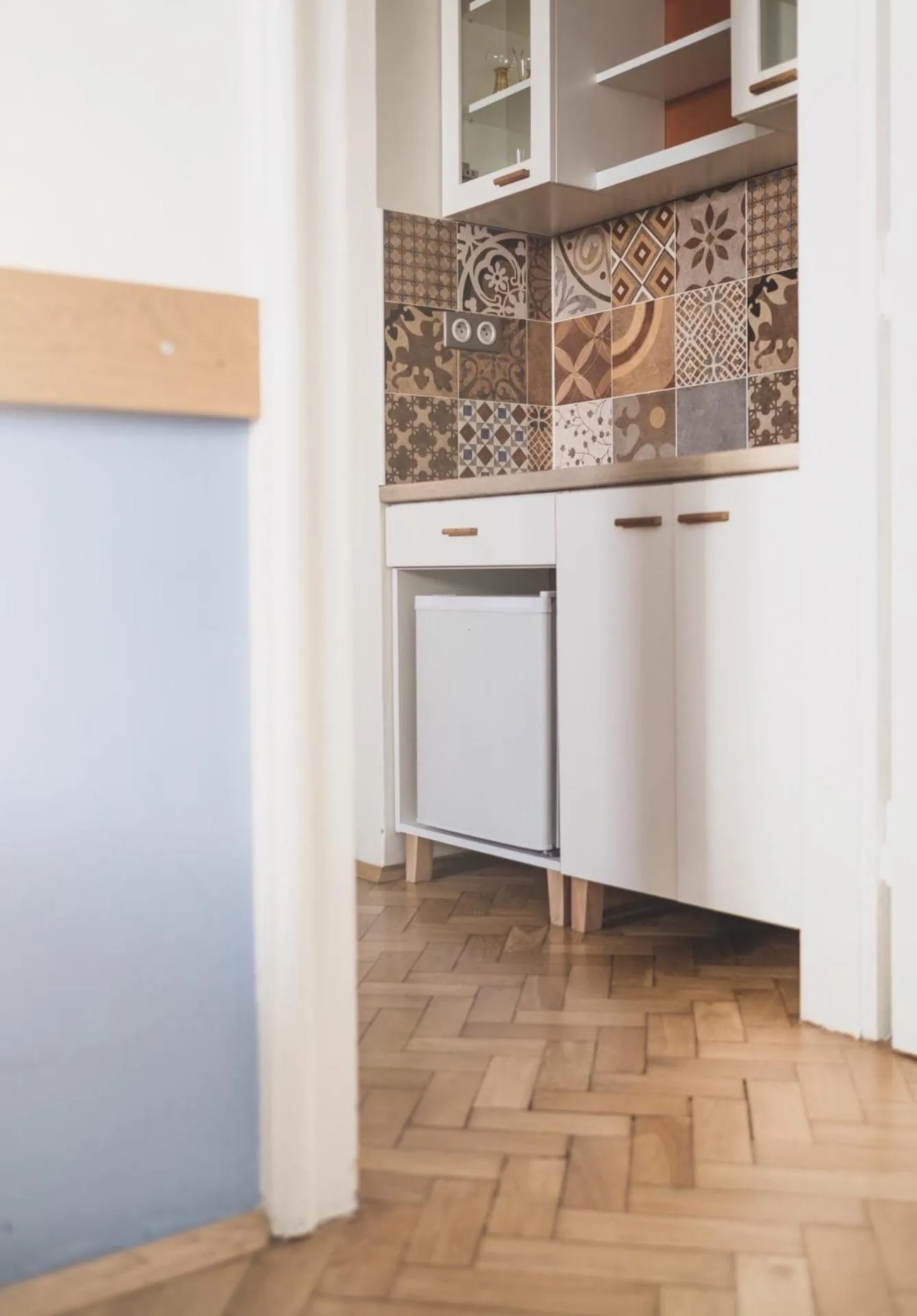 Kitchen or kitchenette in Cybulskiego Guest Rooms