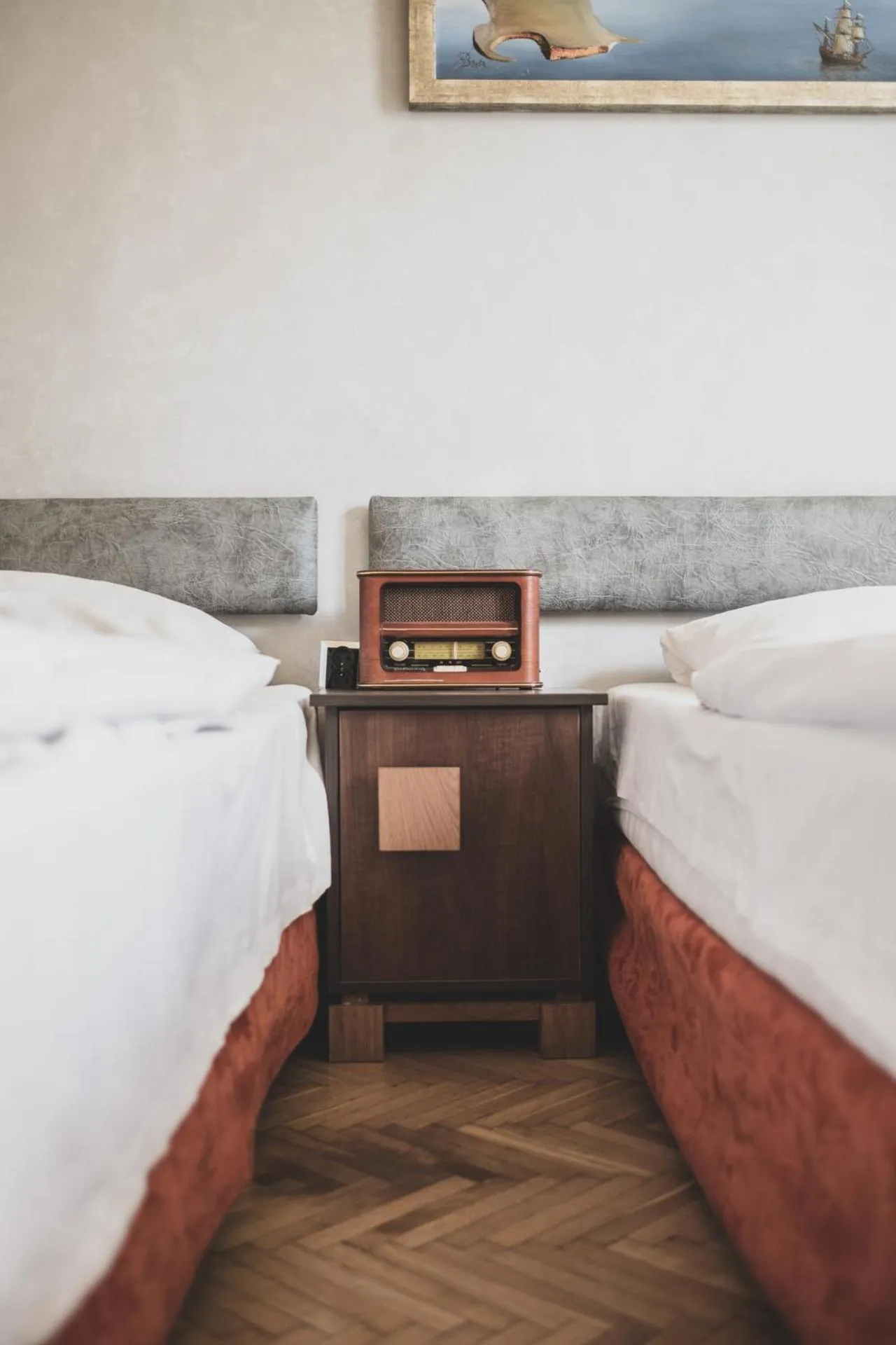 Bed in Cybulskiego Guest Rooms