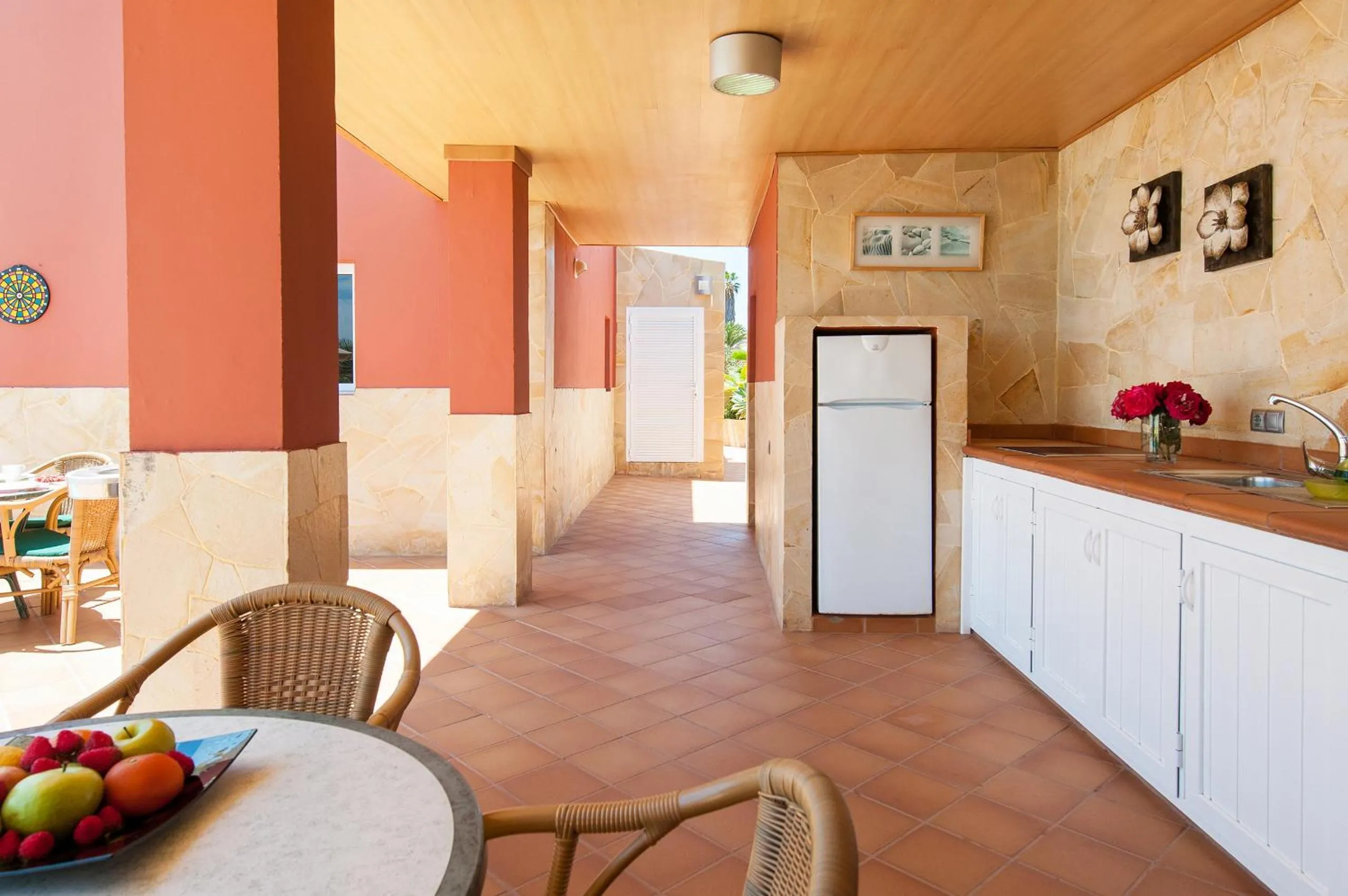 Food and drinks in Villa Los Azules with pool and jacuzzi