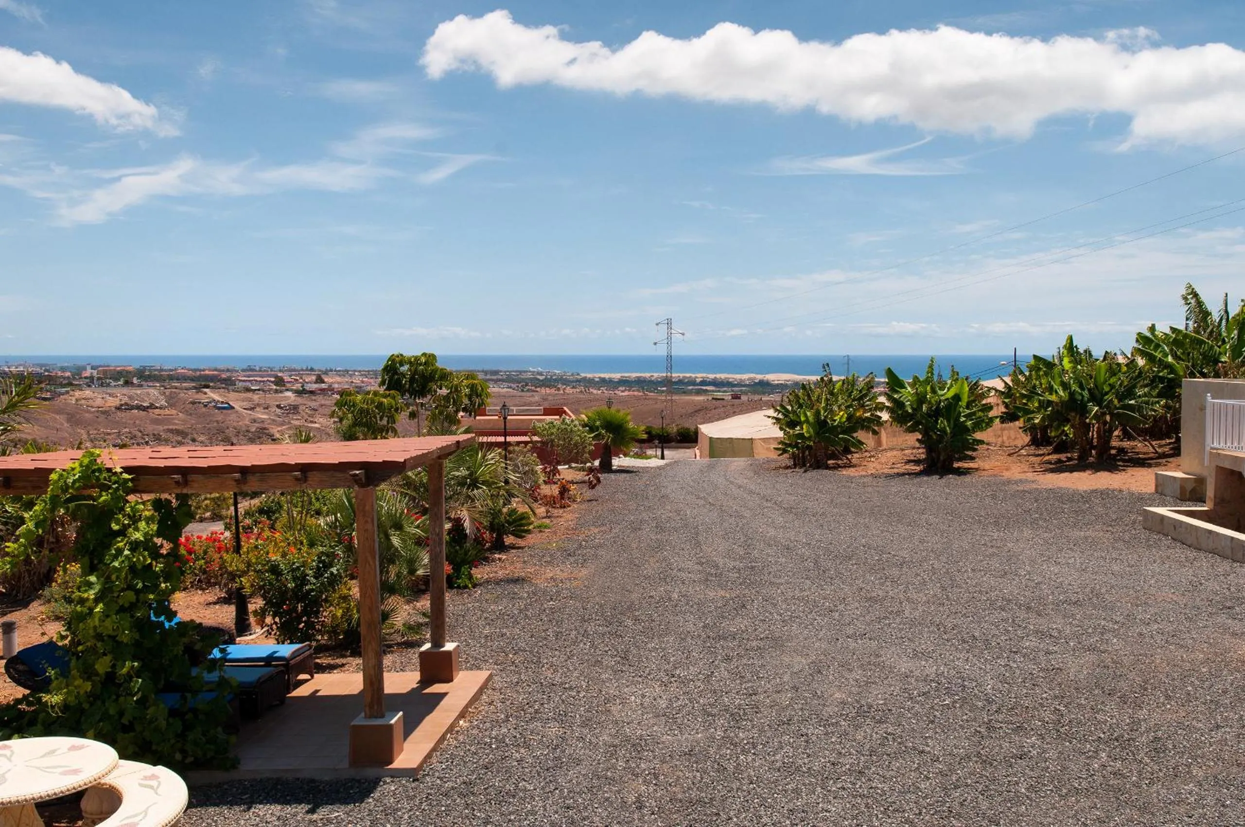 Sea view in Villa Los Azules with pool and jacuzzi
