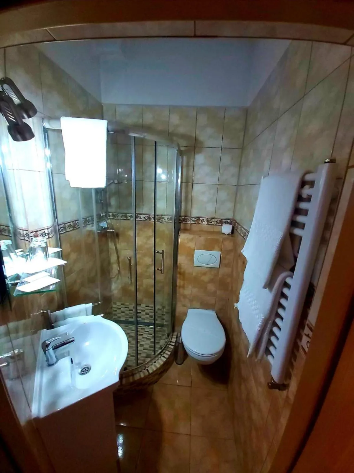 Shower in Hotel Claudiu