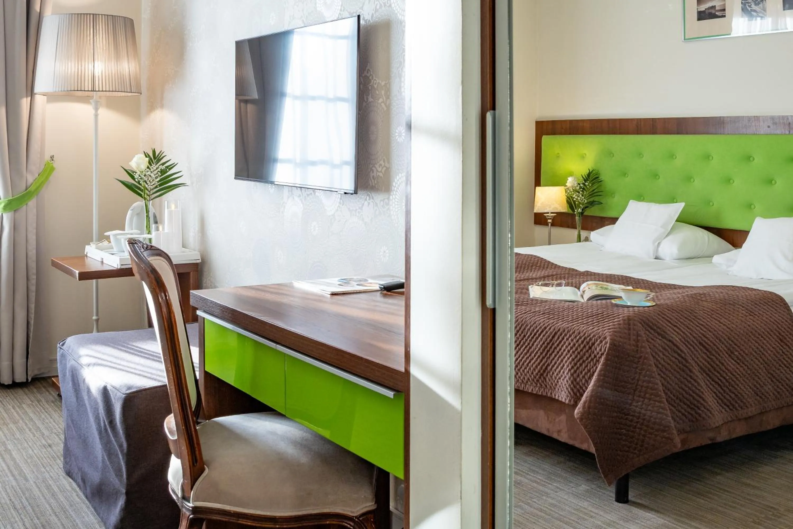 Bed in Hotel Kazimierzówka