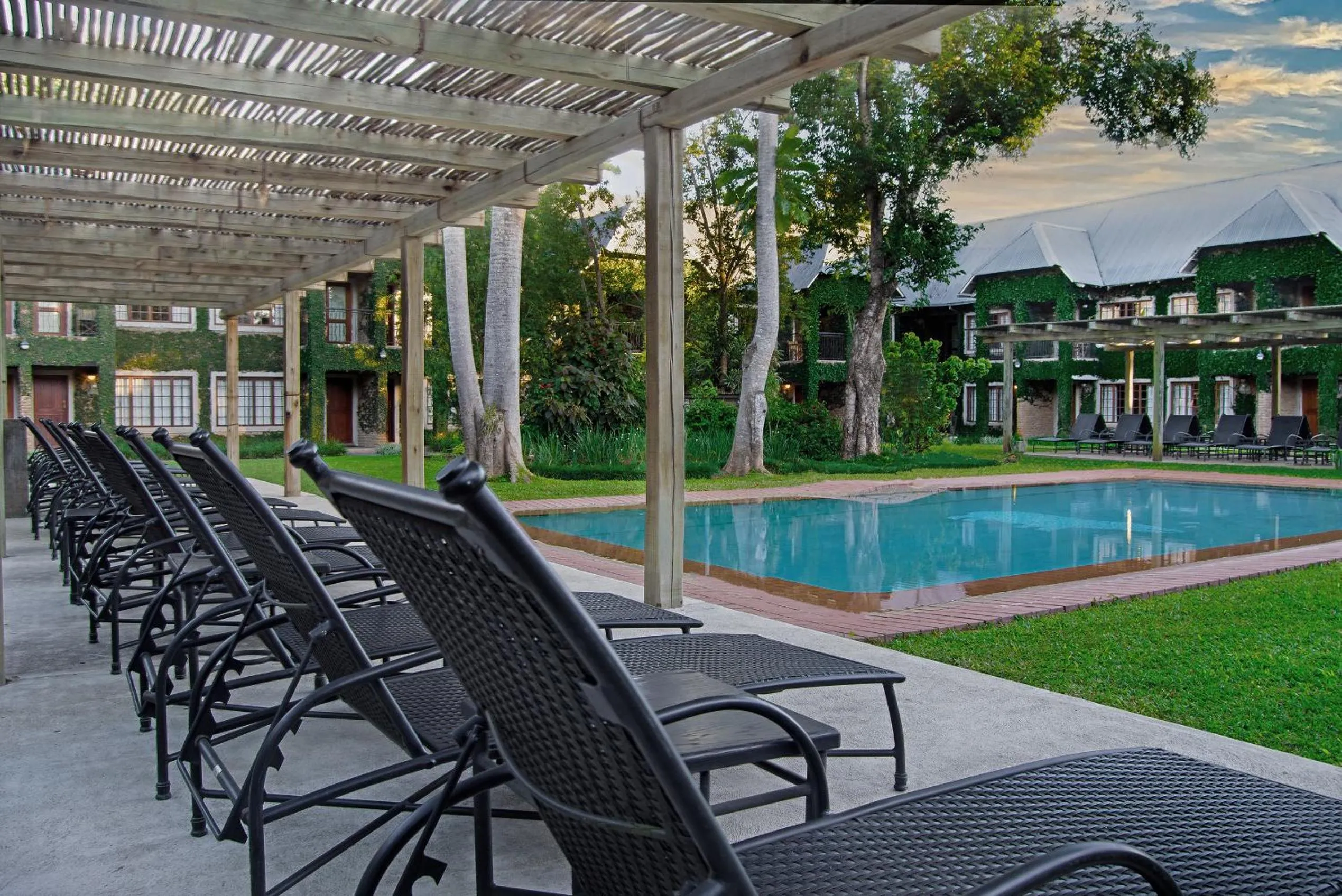 Pool view in Hippo Hollow Country Estate