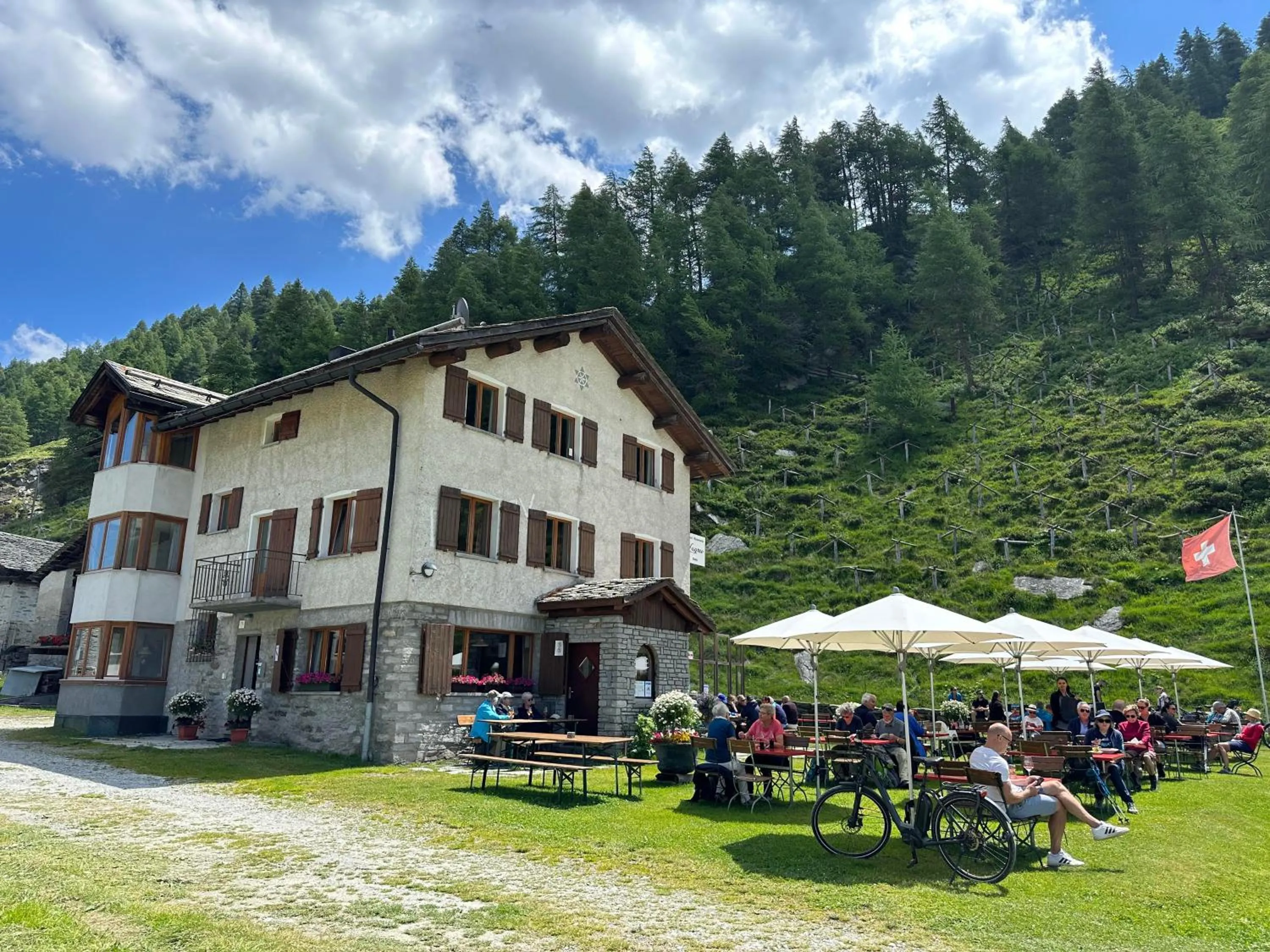 Property building in Hotel Ristorante Lagrev