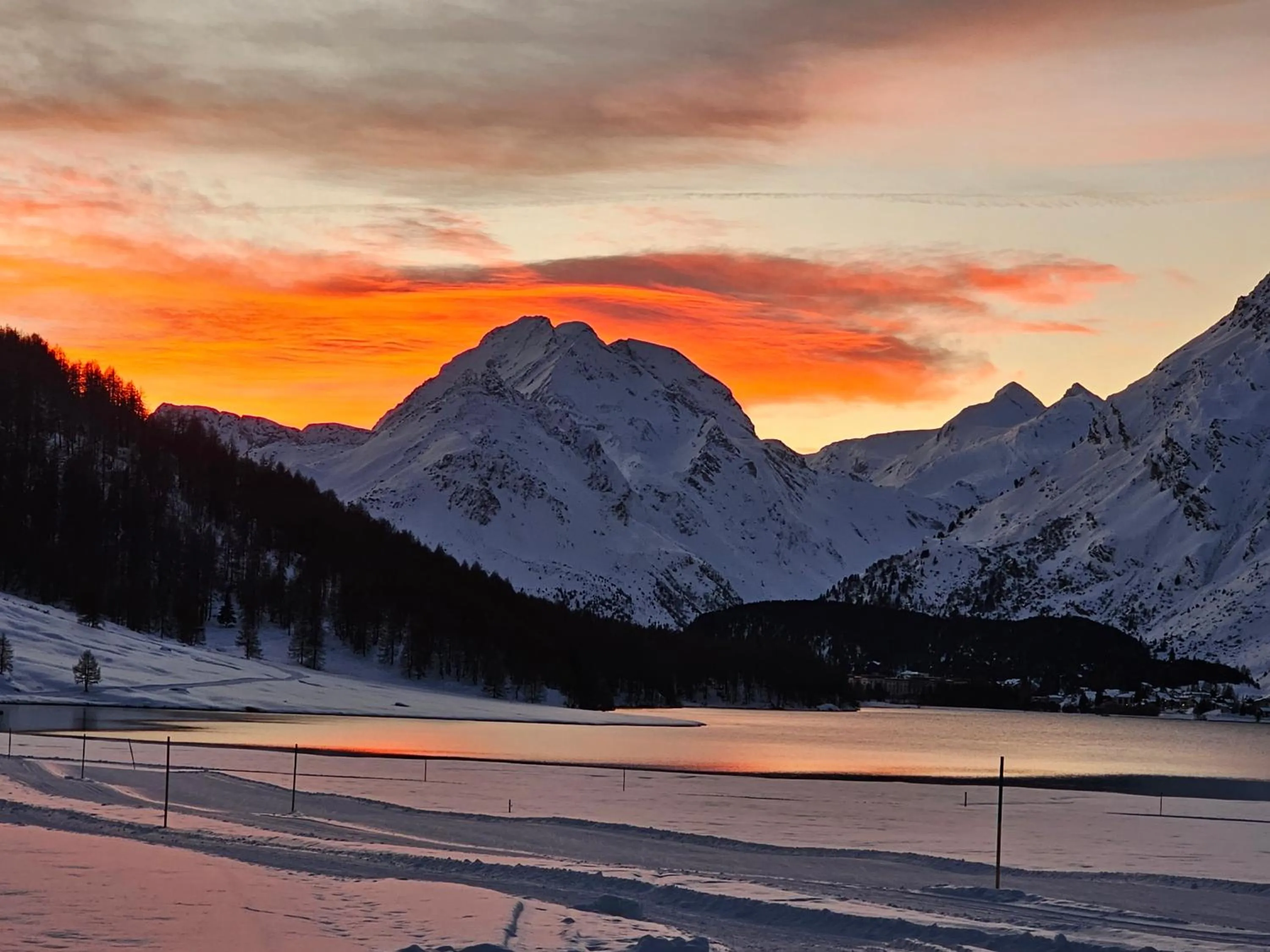 Natural landscape in Hotel Ristorante Lagrev