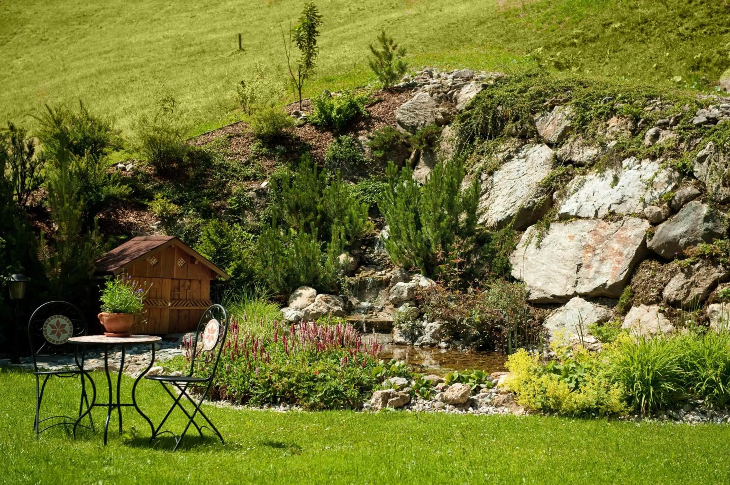 Garden in Wellness-Aparthotel Montana