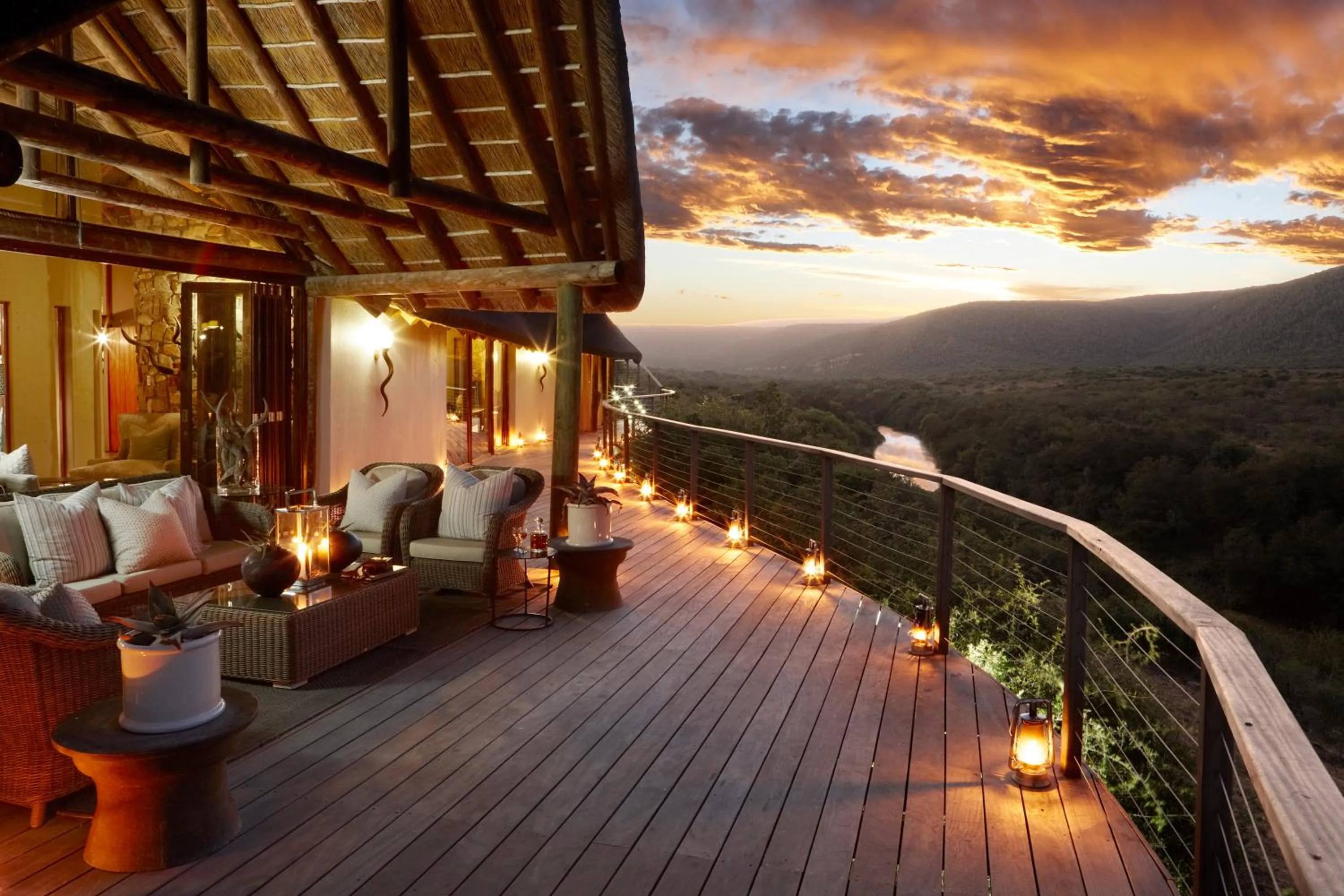 Balcony/Terrace in Kwandwe Private Game Reserve - Great Fish River Lodge