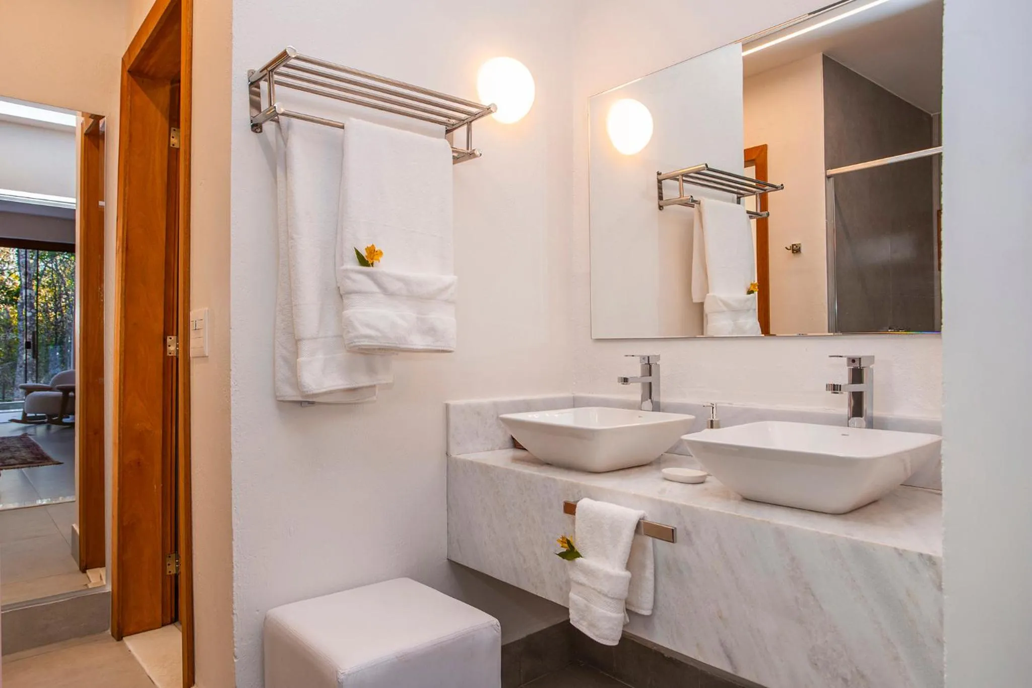 Bathroom in Pousada Cavaleiro dos Pireneus