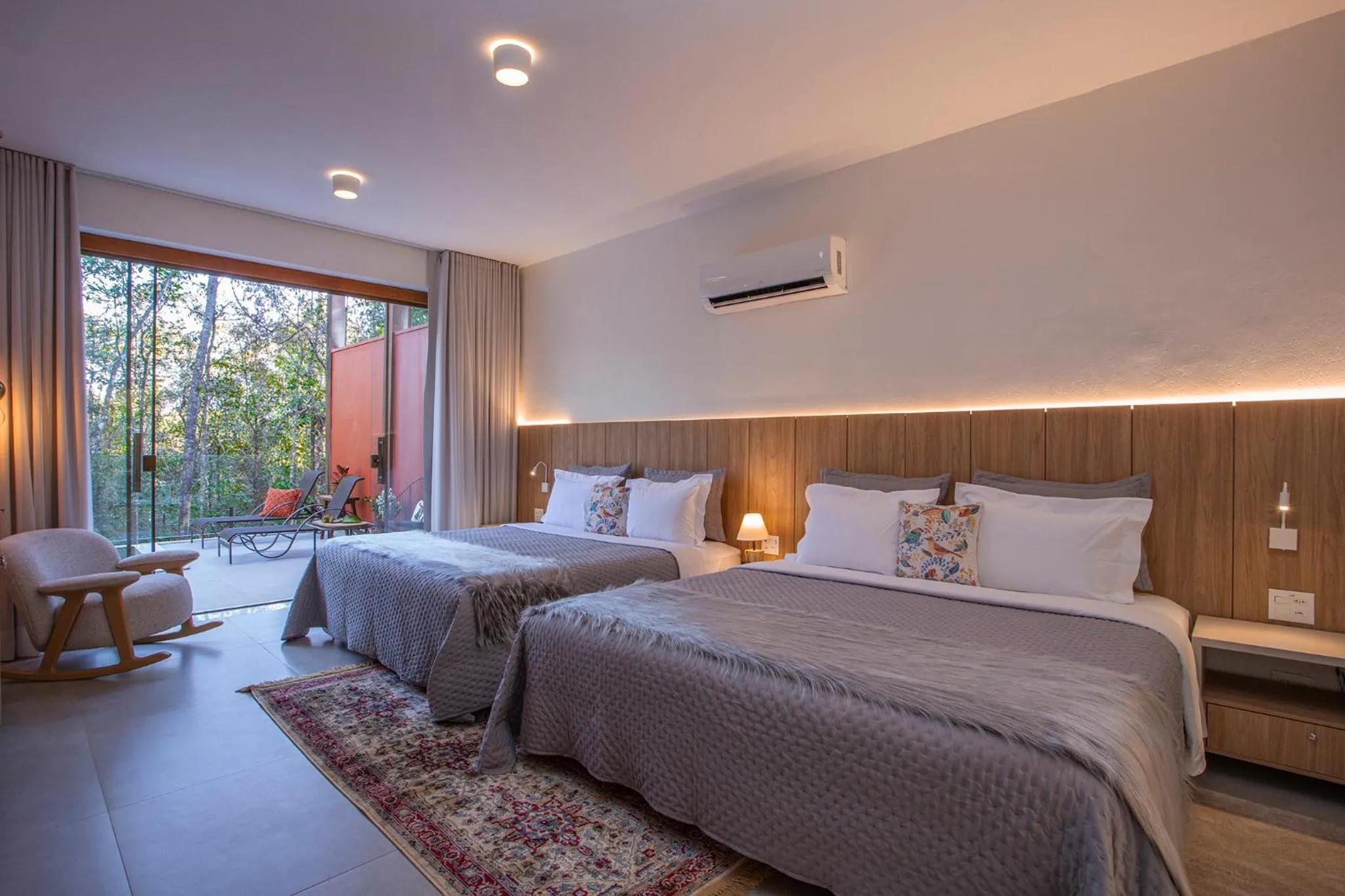 Bed in Pousada Cavaleiro dos Pireneus