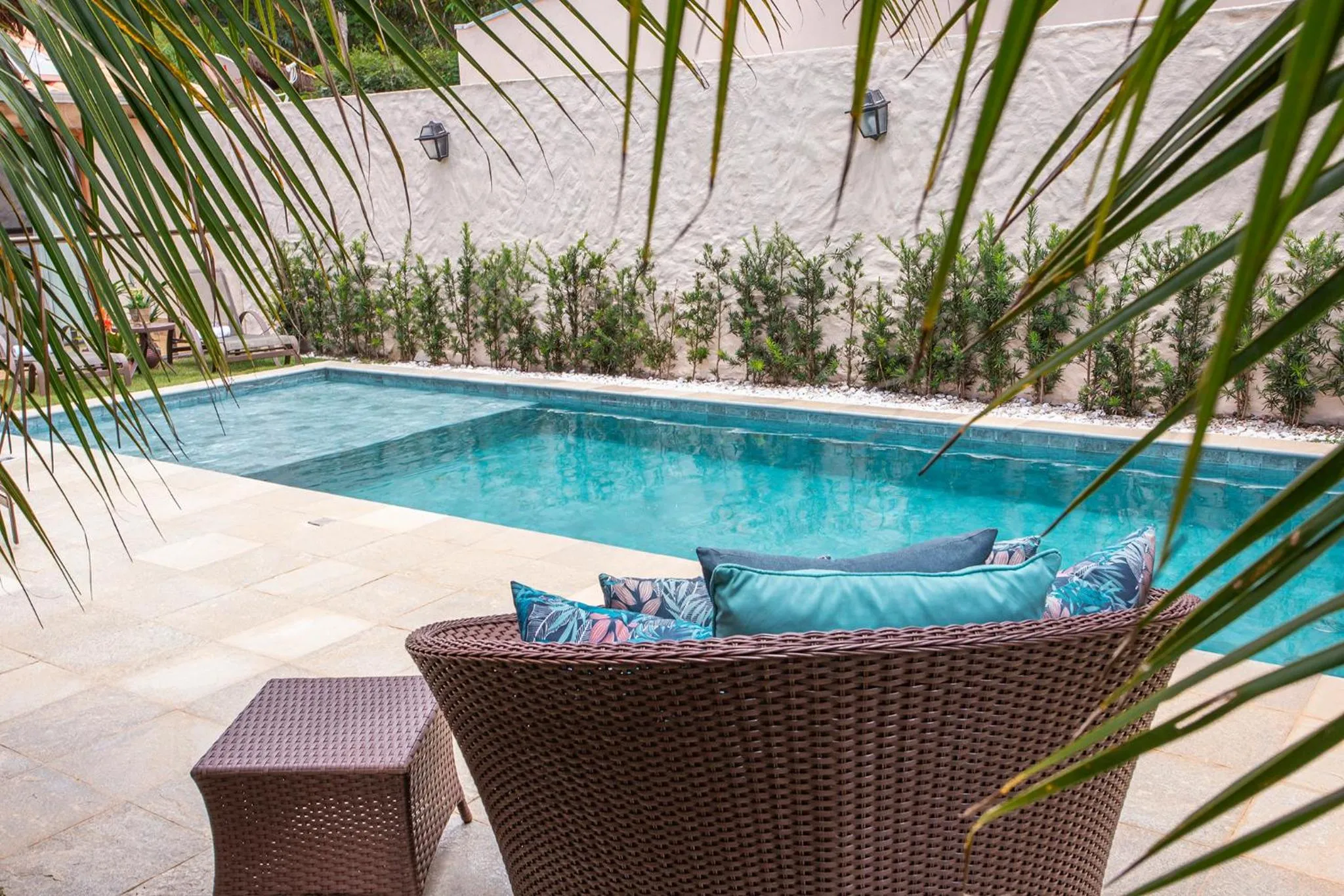 Swimming pool in Pousada Cavaleiro dos Pireneus