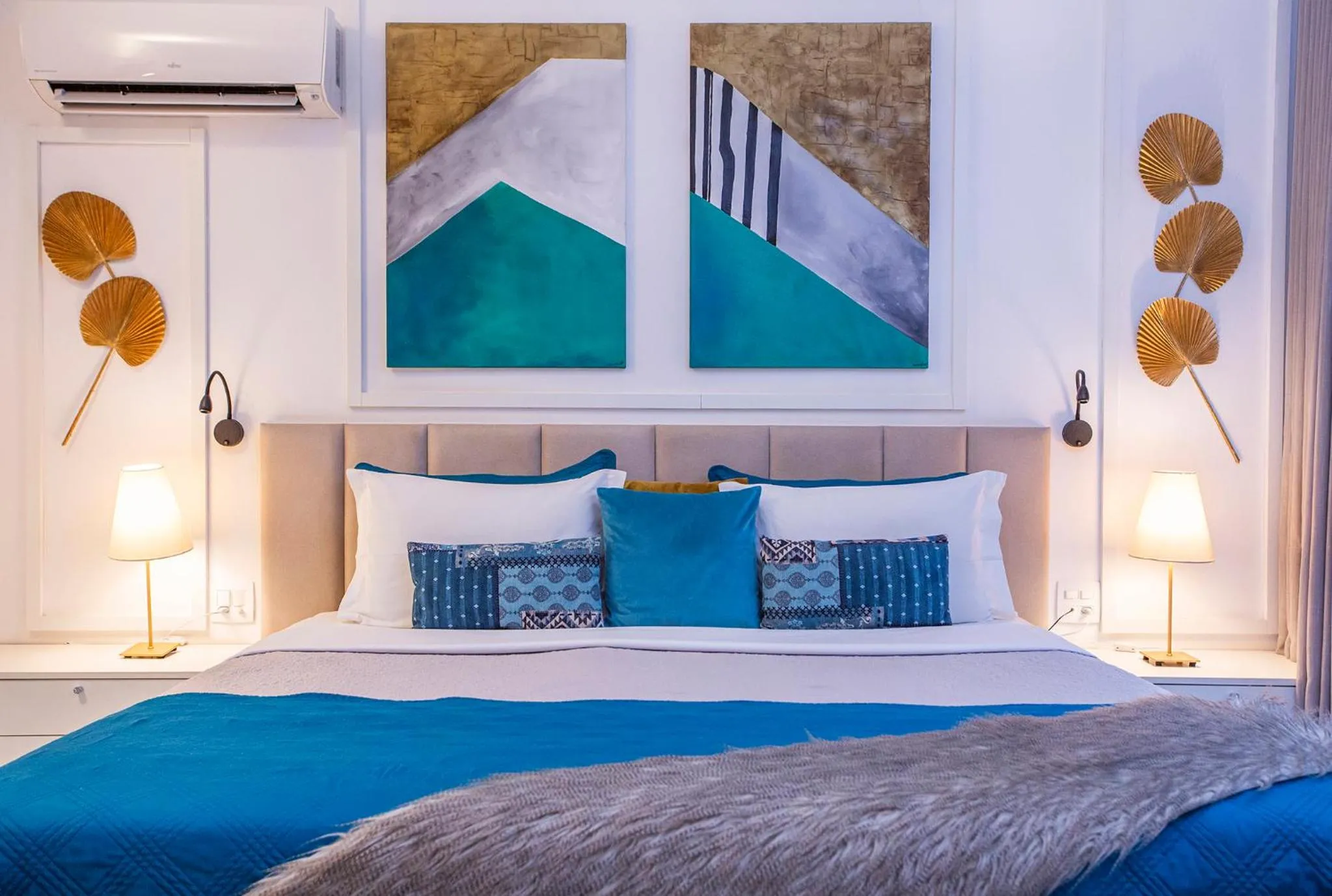 Bed in Pousada Cavaleiro dos Pireneus