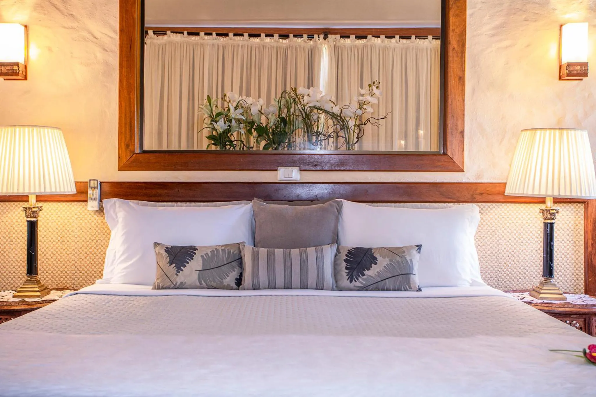 Bed in Pousada Cavaleiro dos Pireneus