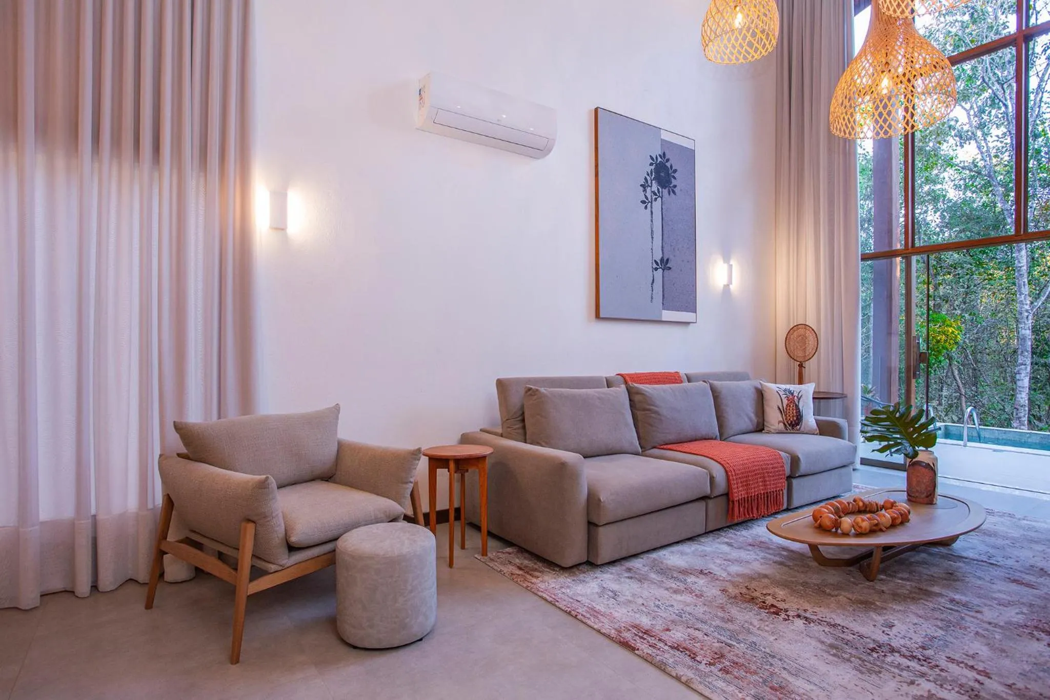 Living room in Pousada Cavaleiro dos Pireneus