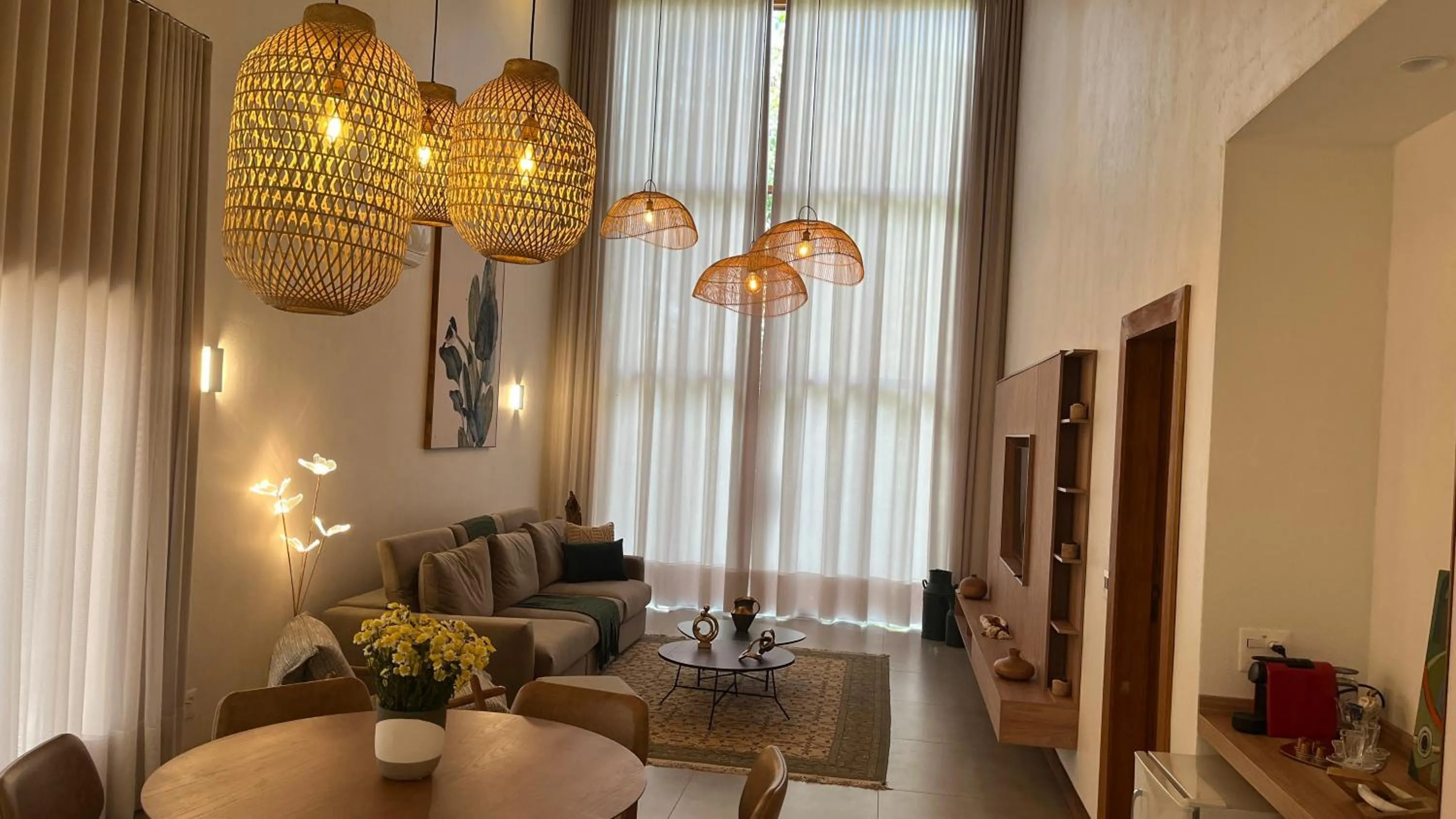 Living room in Pousada Cavaleiro dos Pireneus