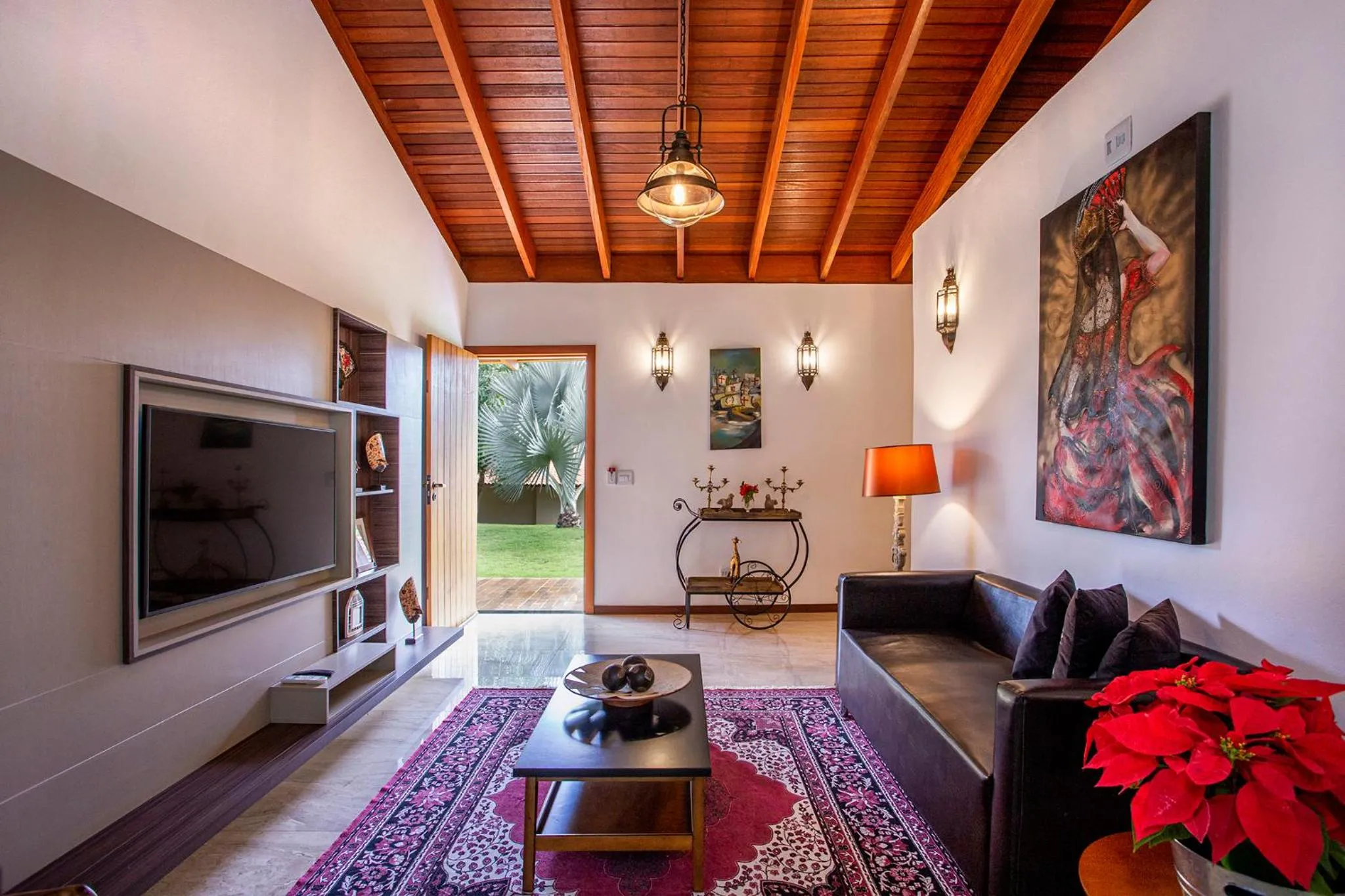 Living room in Pousada Cavaleiro dos Pireneus