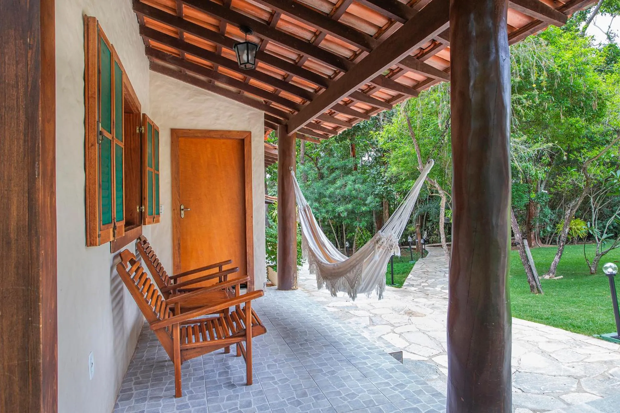 Patio in Pousada Cavaleiro dos Pireneus