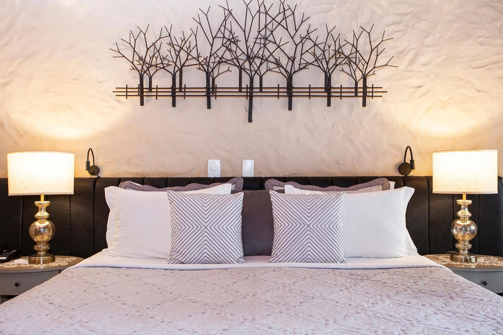 Bed in Pousada Cavaleiro dos Pireneus