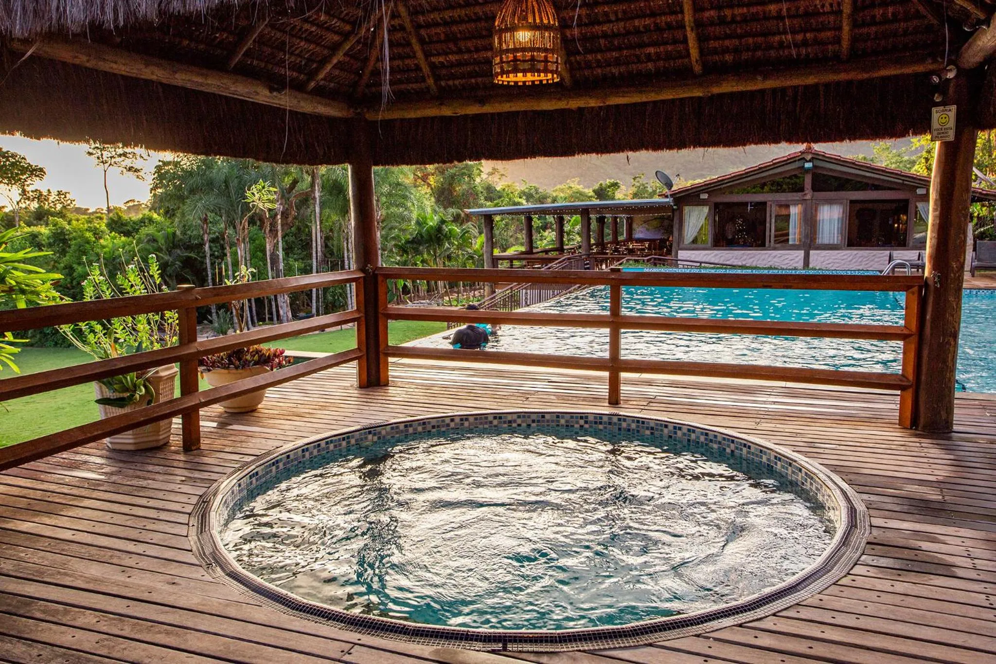 Hot Tub in Pousada Cavaleiro dos Pireneus