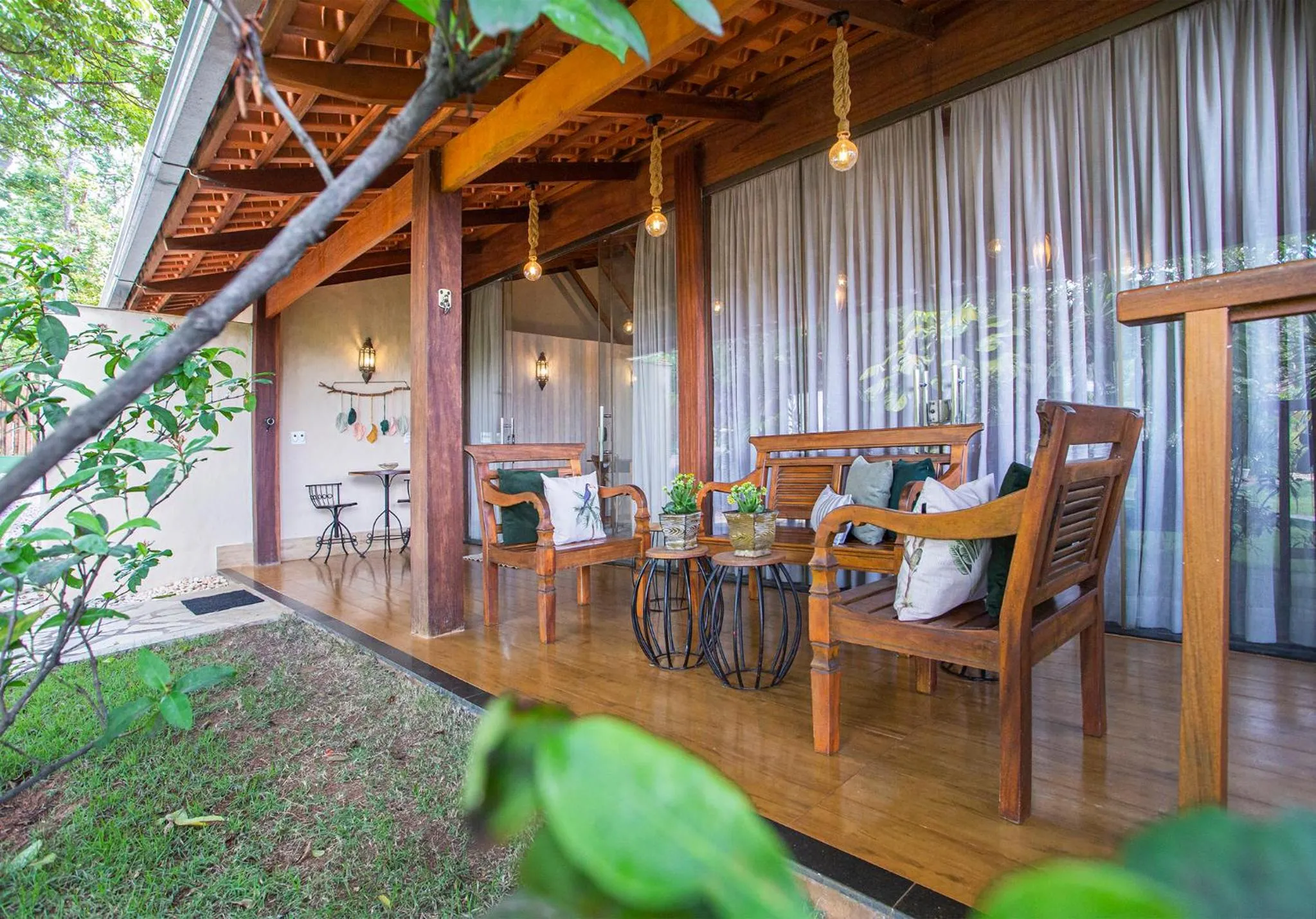 Balcony/Terrace in Pousada Cavaleiro dos Pireneus
