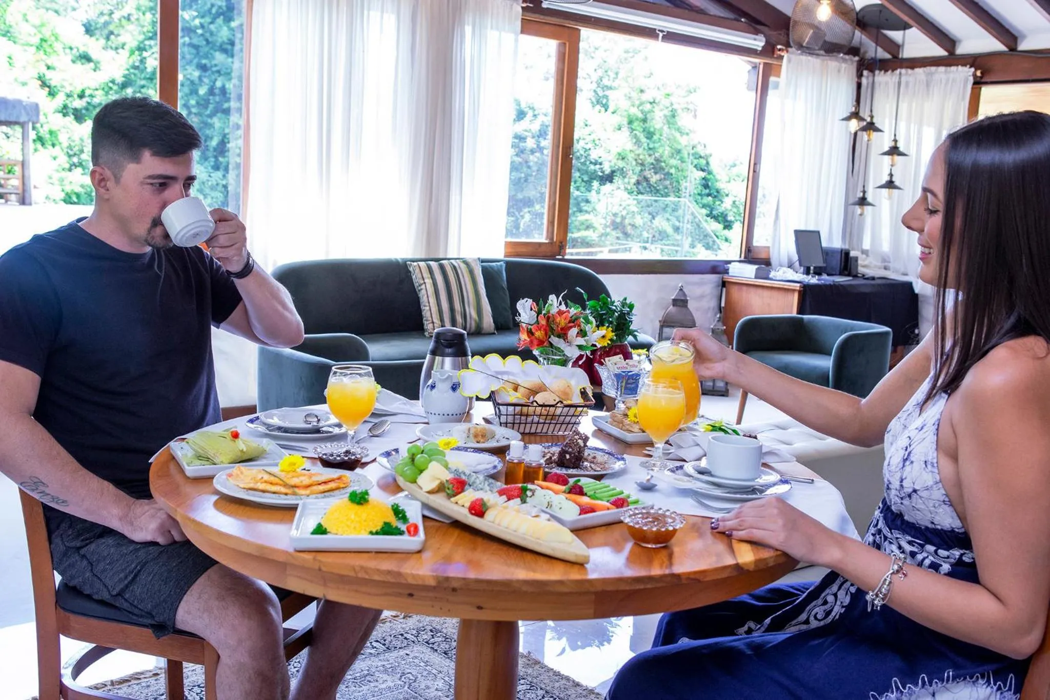 Breakfast in Pousada Cavaleiro dos Pireneus
