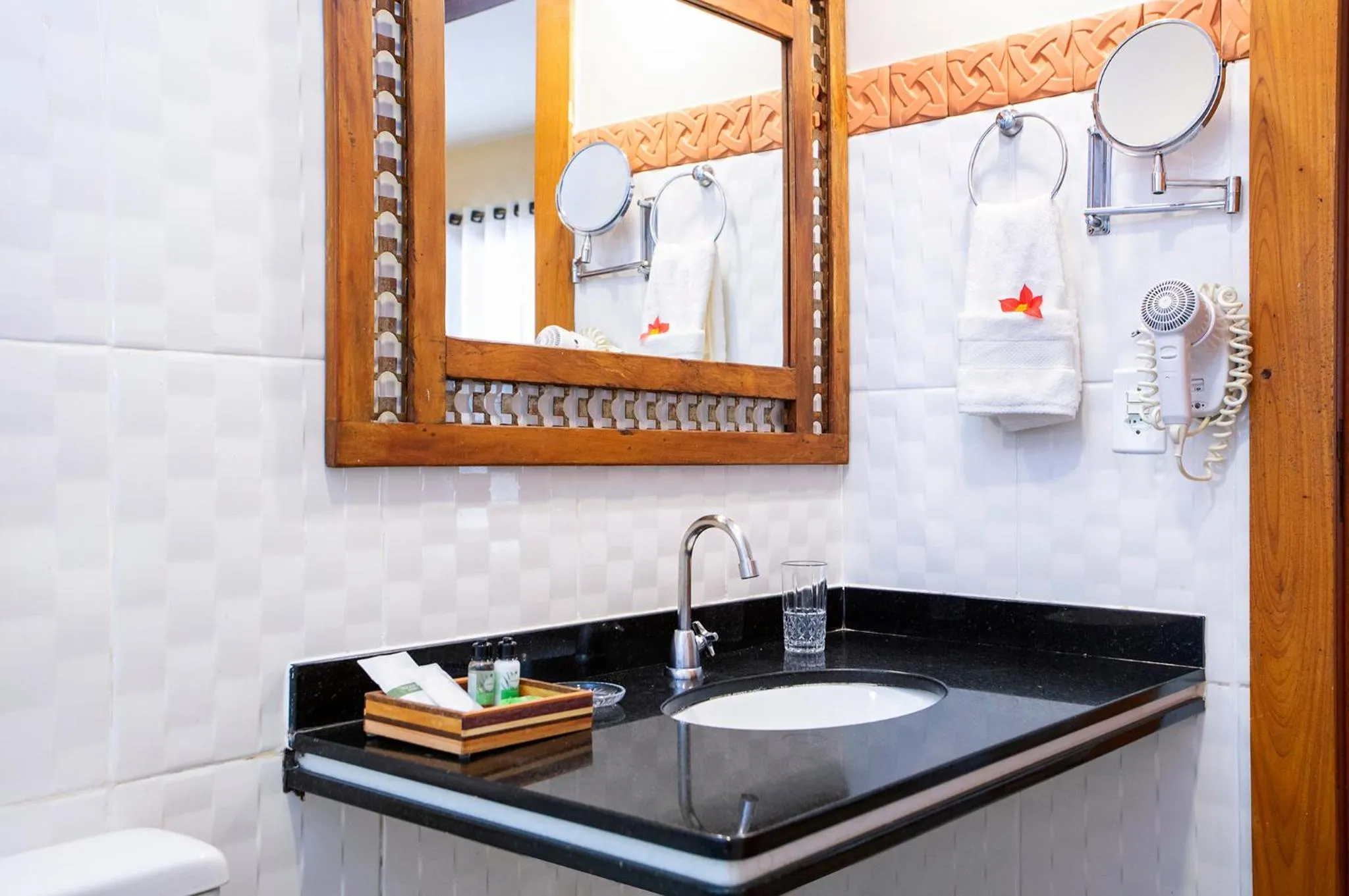 Bathroom in Pousada Cavaleiro dos Pireneus