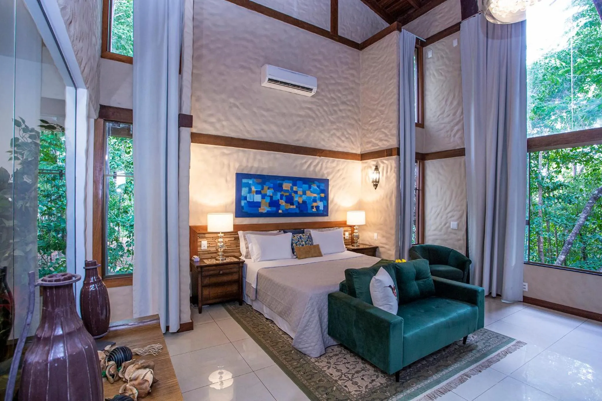 Bed in Pousada Cavaleiro dos Pireneus