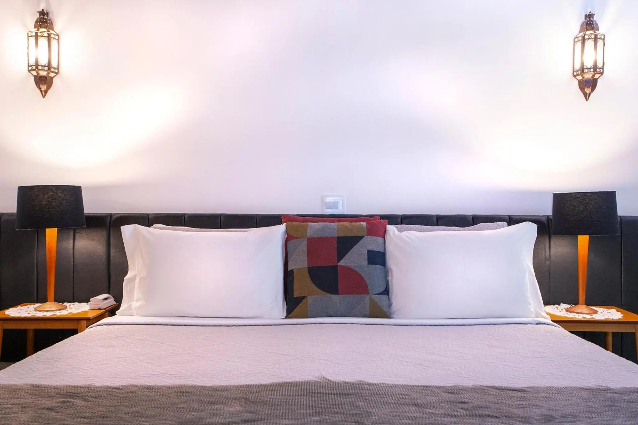 Bed in Pousada Cavaleiro dos Pireneus