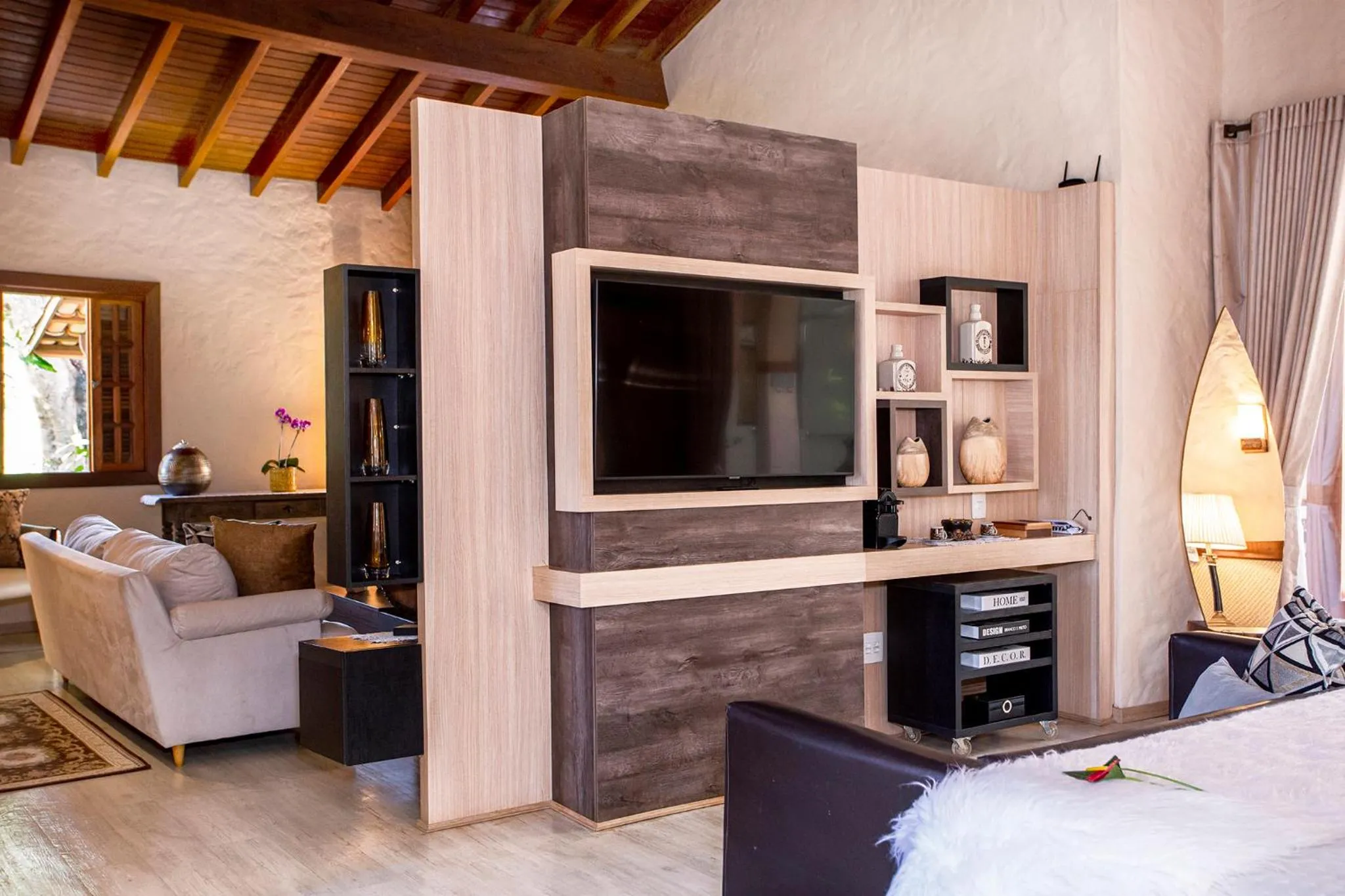 TV and multimedia, Bed in Pousada Cavaleiro dos Pireneus