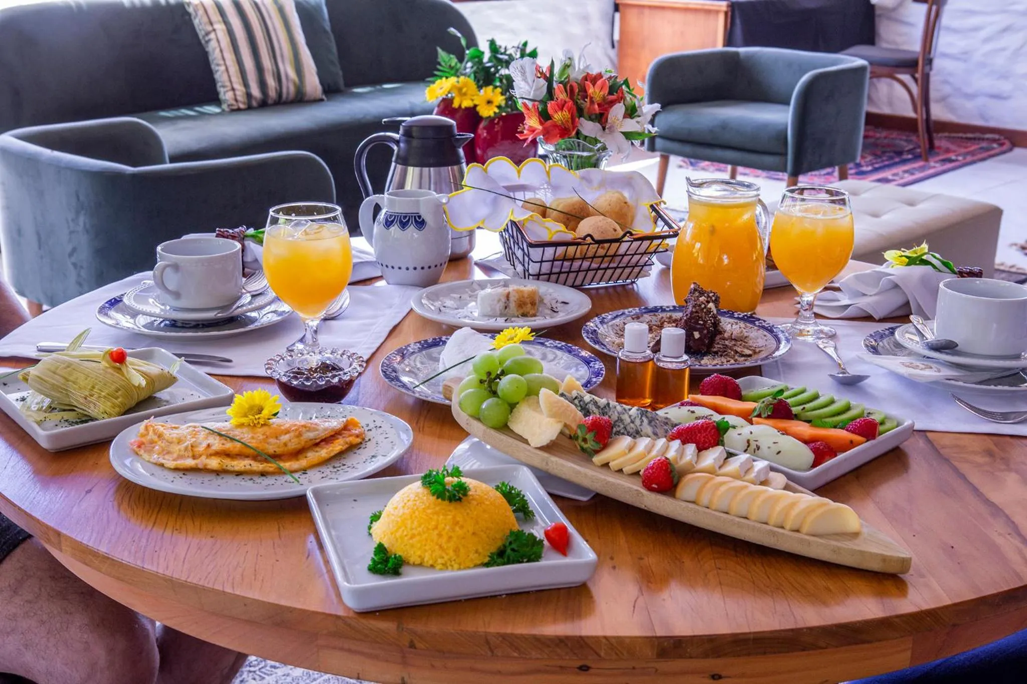 Breakfast in Pousada Cavaleiro dos Pireneus