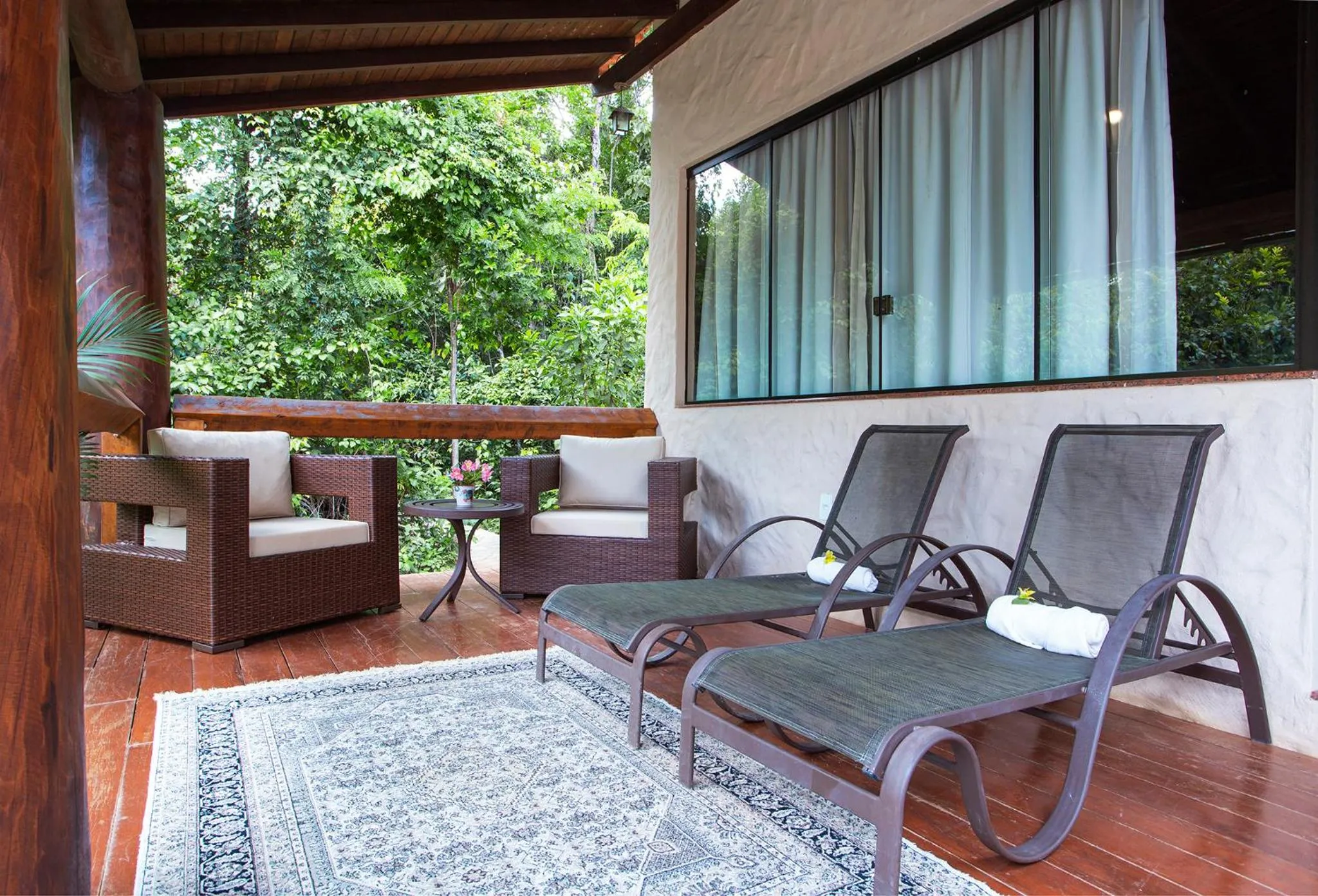 Balcony/Terrace in Pousada Cavaleiro dos Pireneus