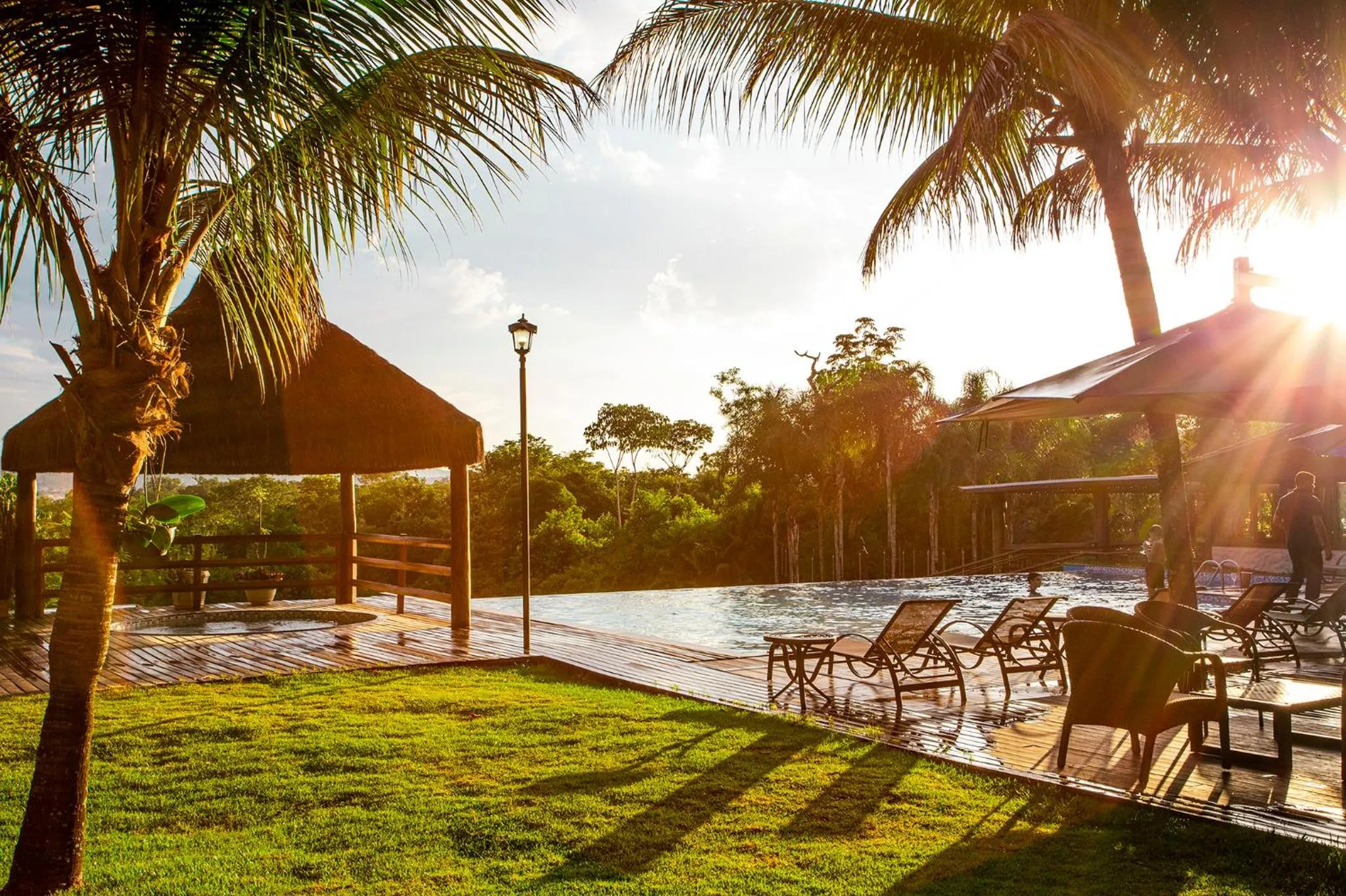 Swimming pool in Pousada Cavaleiro dos Pireneus