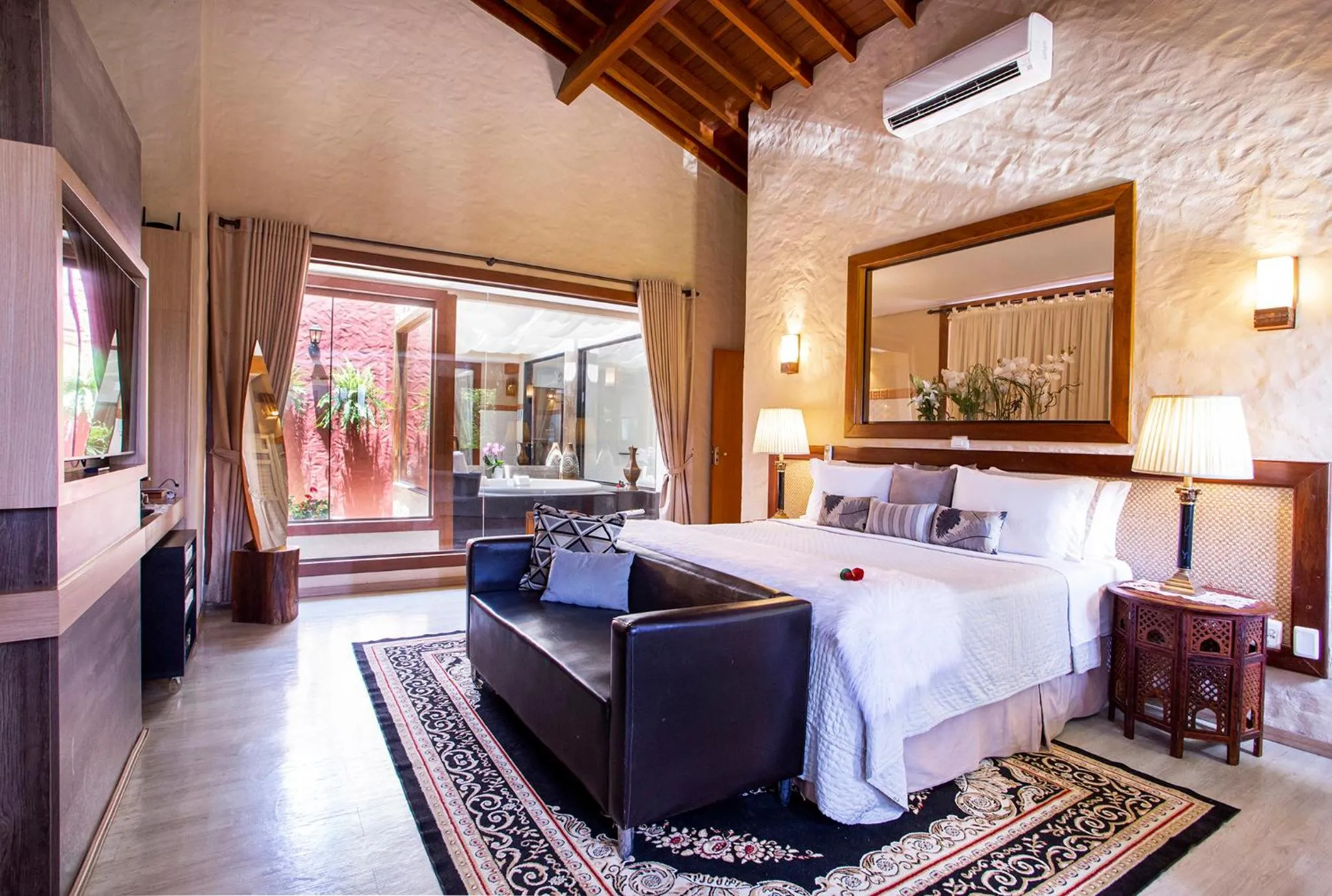 Bed in Pousada Cavaleiro dos Pireneus