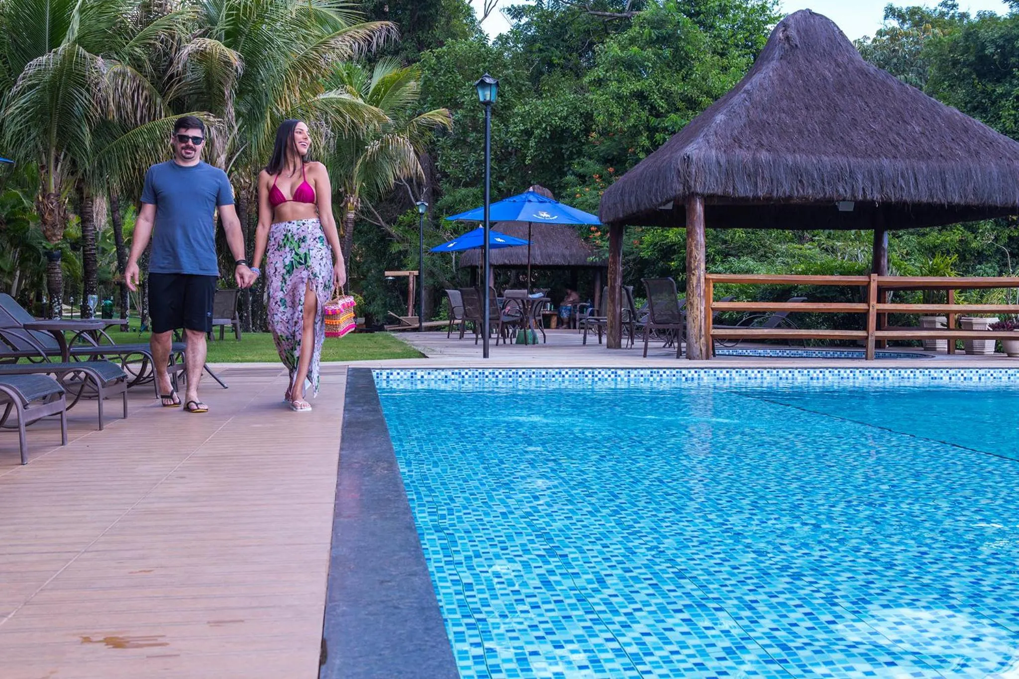 Swimming pool in Pousada Cavaleiro dos Pireneus