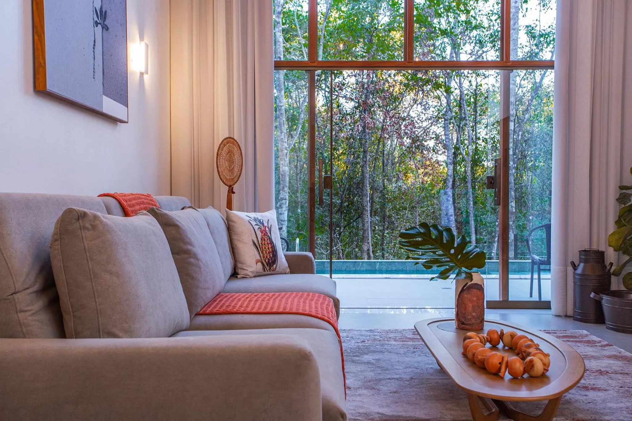 Living room in Pousada Cavaleiro dos Pireneus